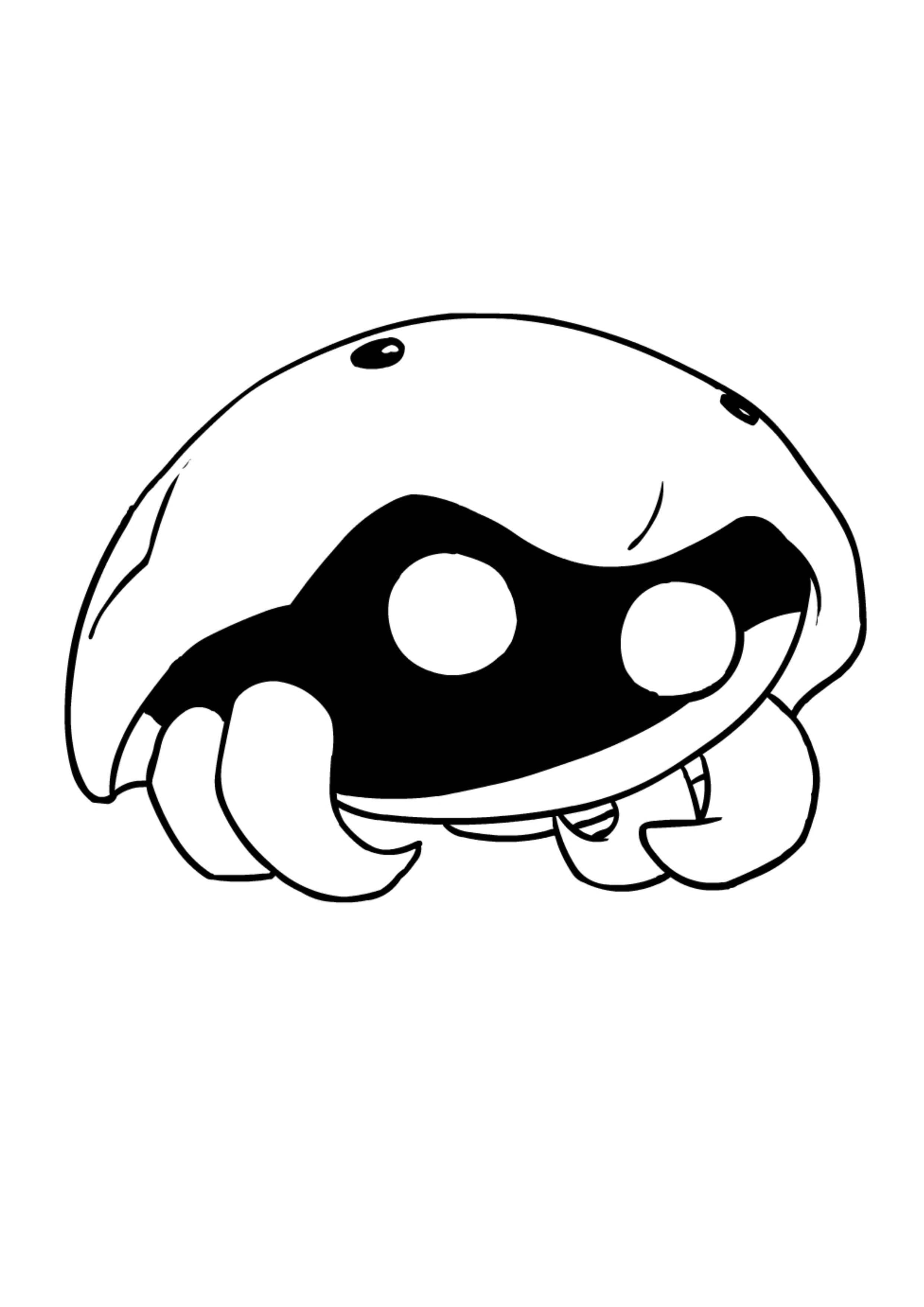 Kabuto coloring page (A4) to print