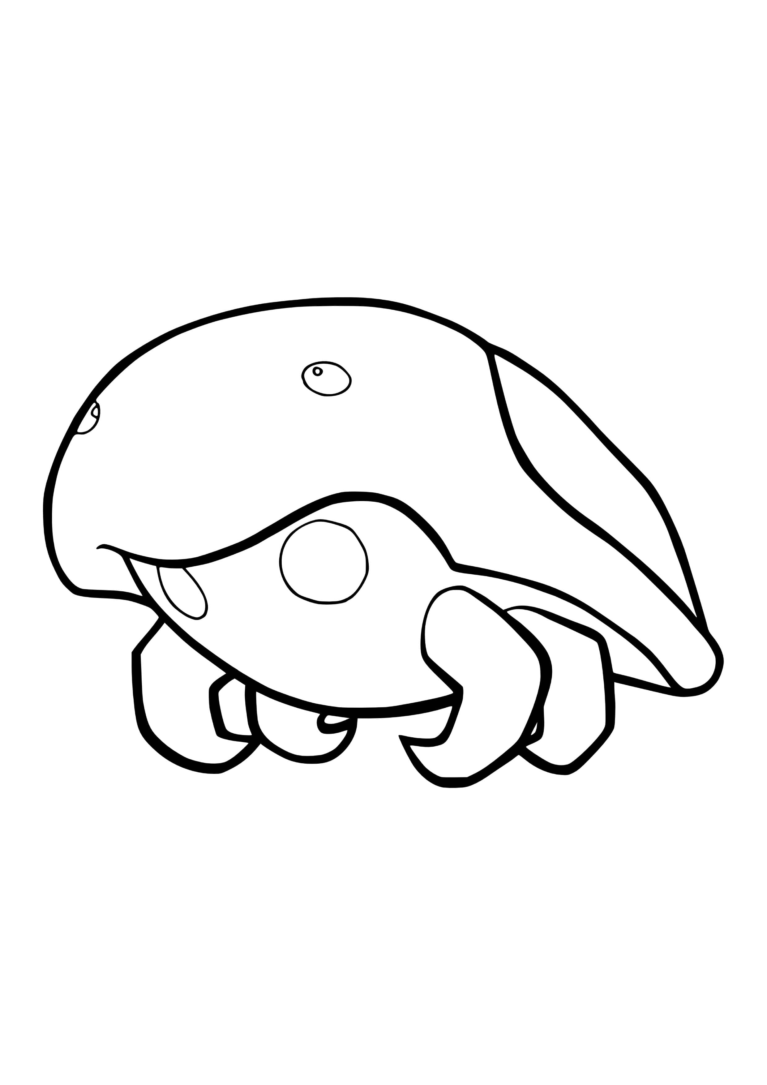 Kabuto coloring page (A4) to print