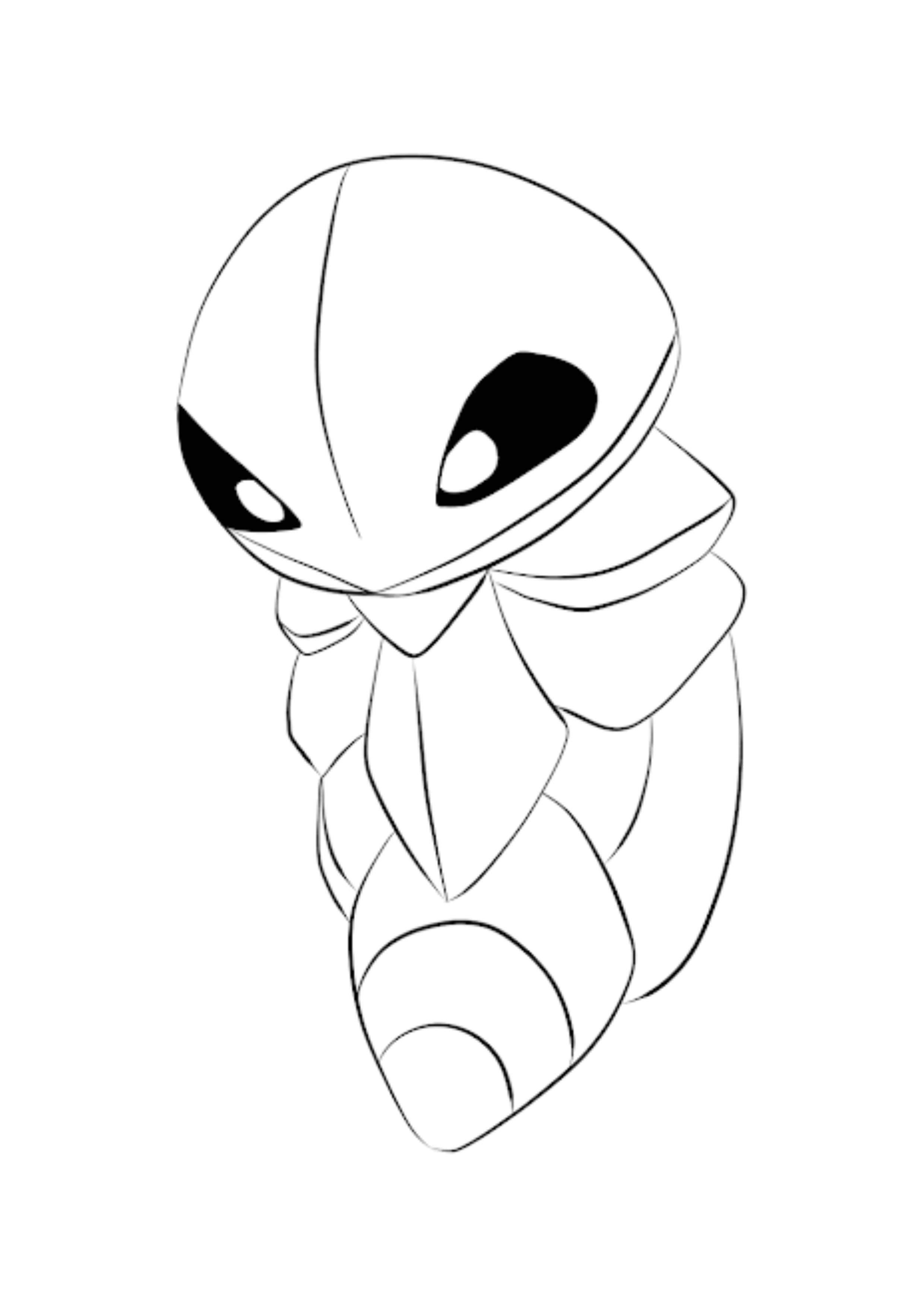 Kakuna coloring page (A4) to print