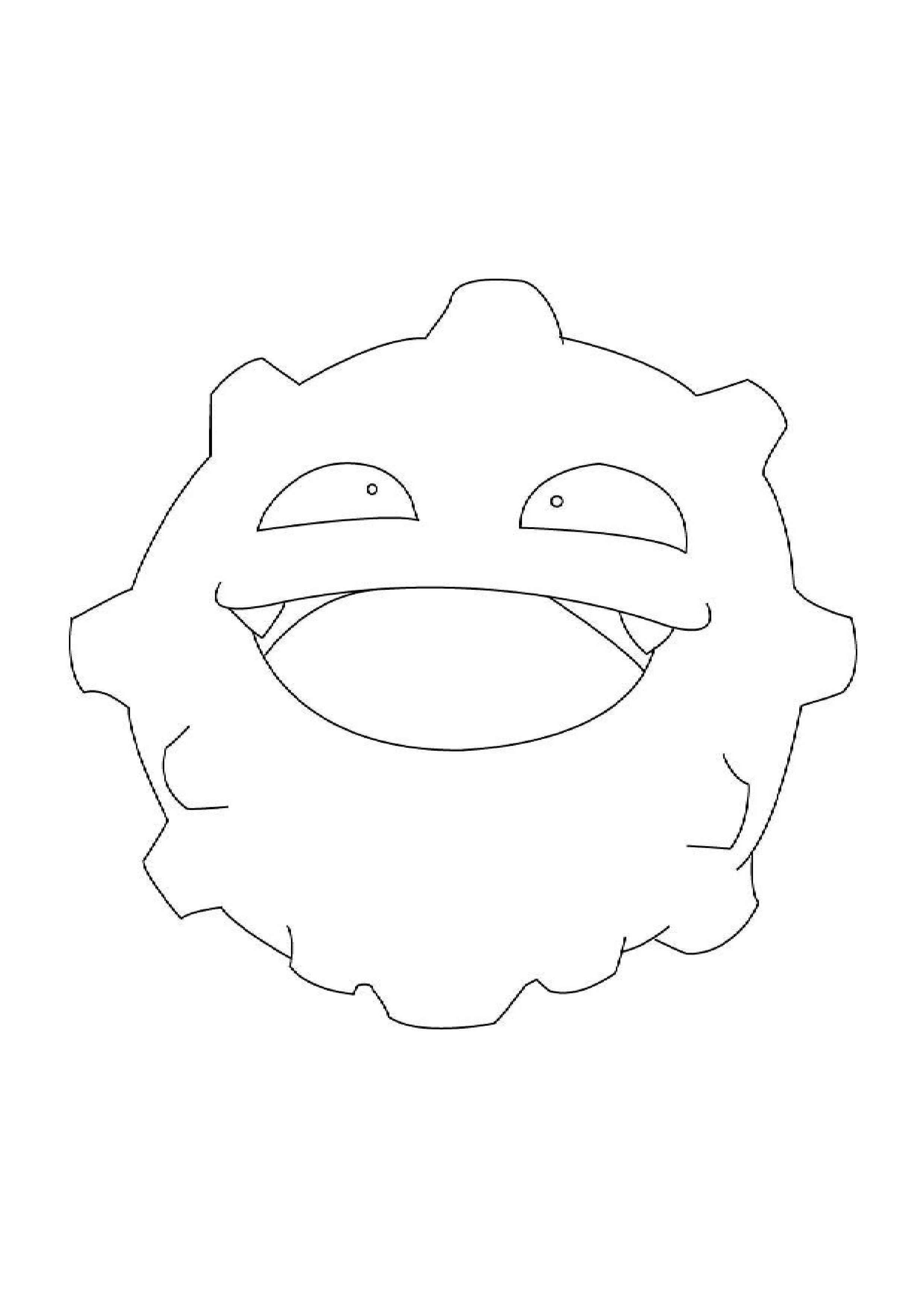 Koffing coloring page (A4) to print