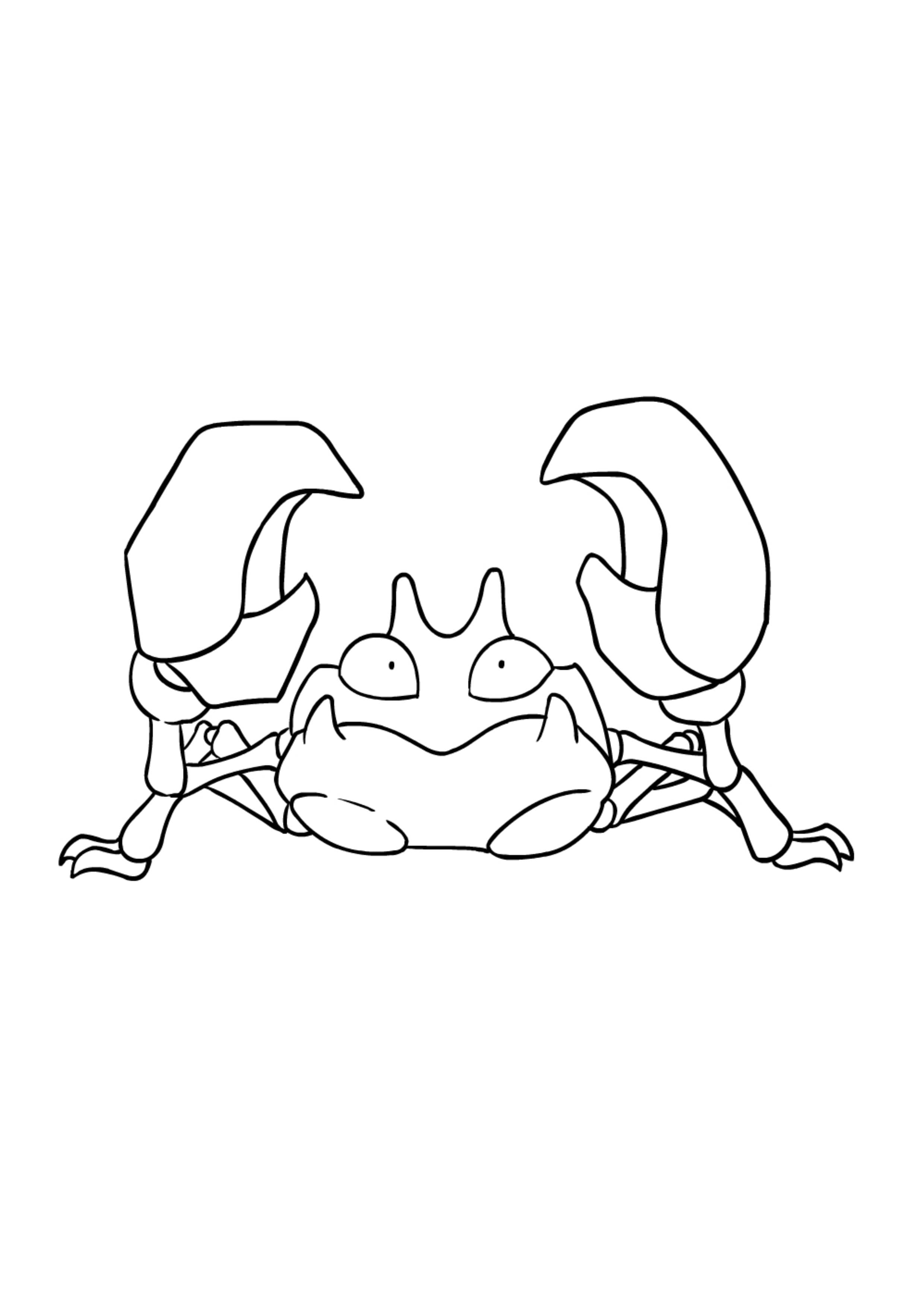 Krabby coloring page (A4) to print