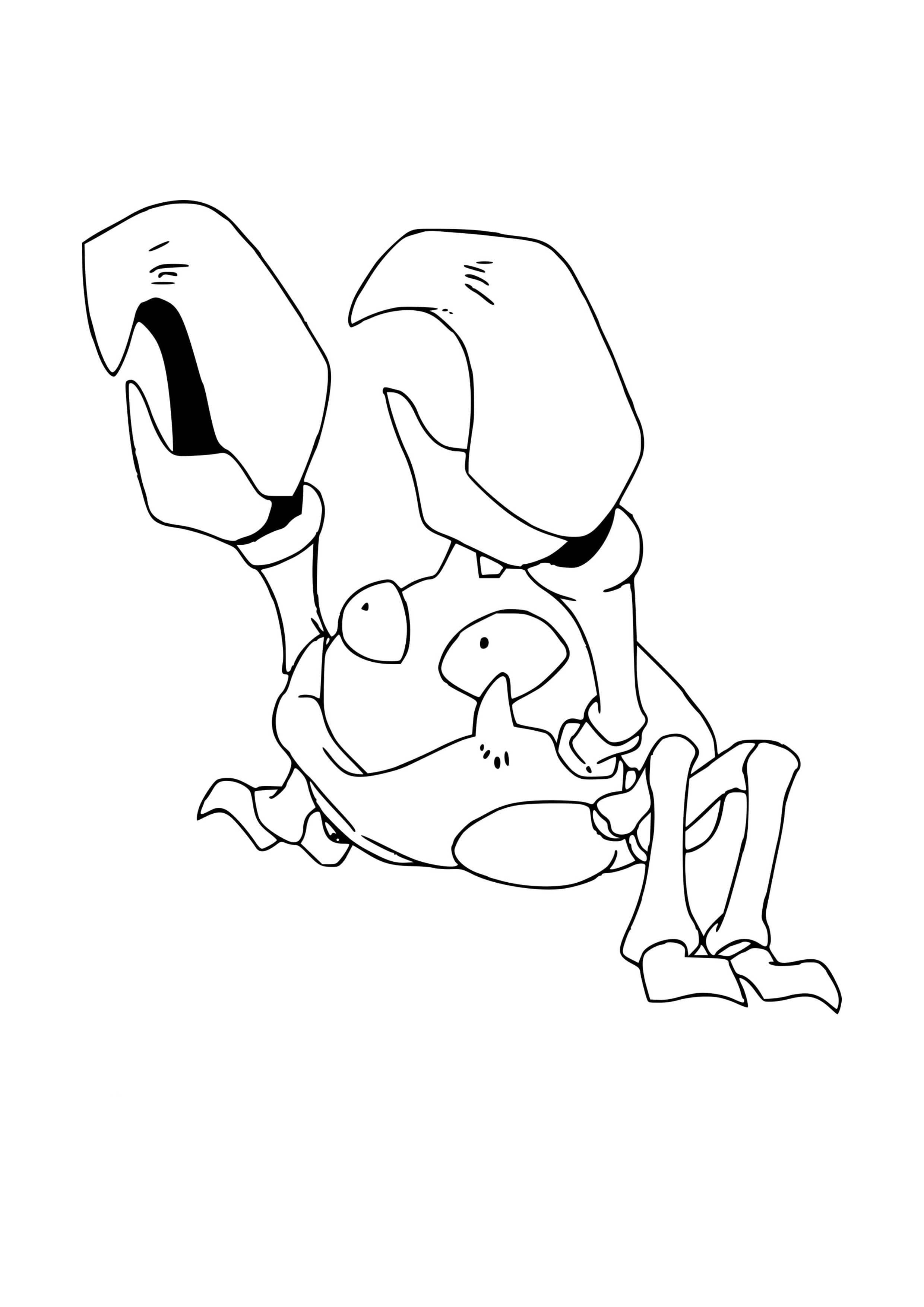 Krabby coloring page (A4) to print