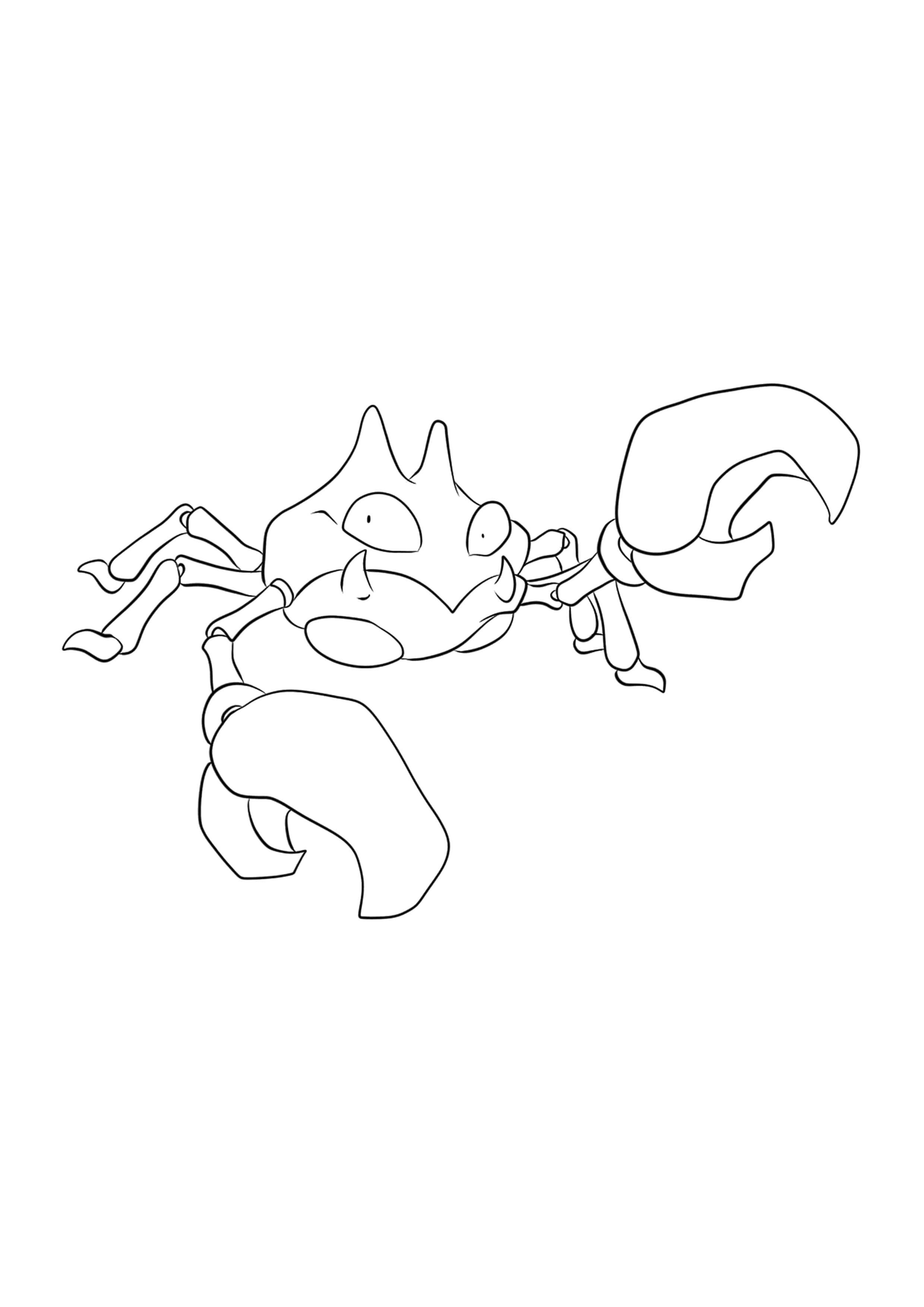 Krabby coloring page (A4) to print