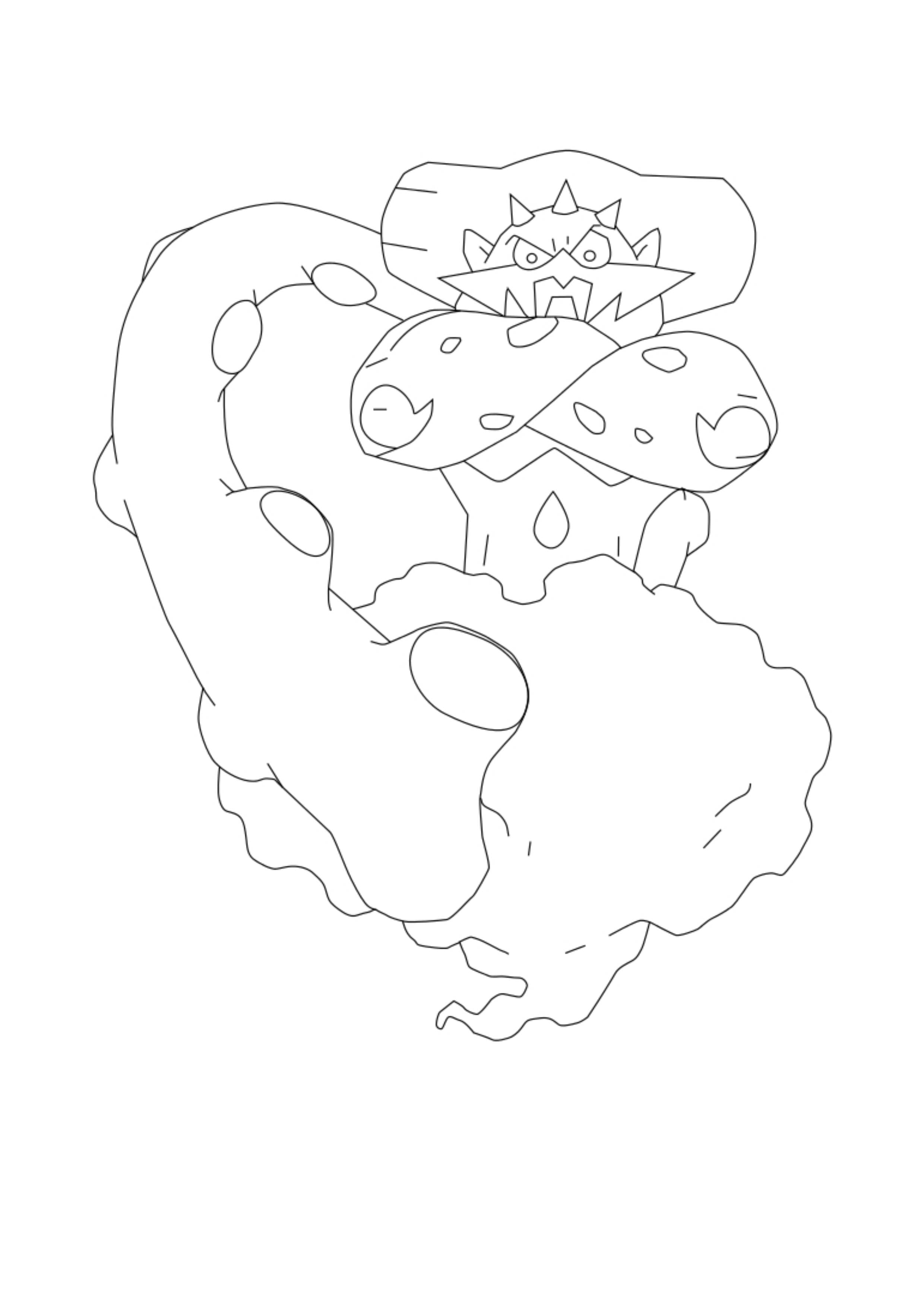 Landorus coloring page (A4) to print