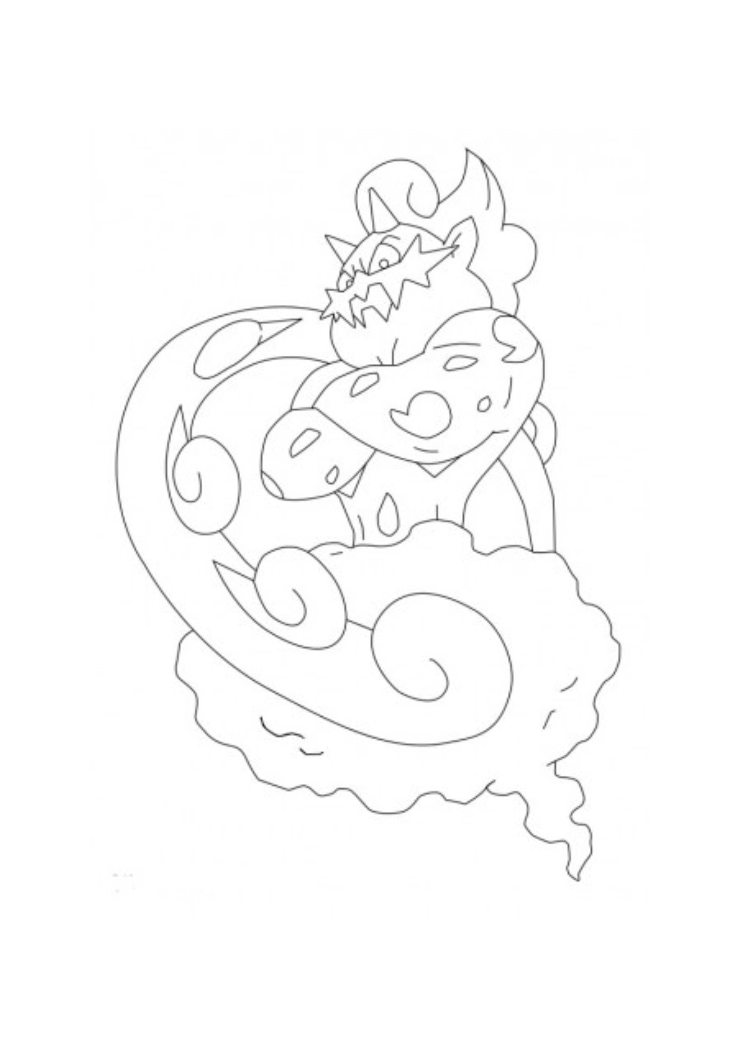 Landorus coloring page (A4) to print