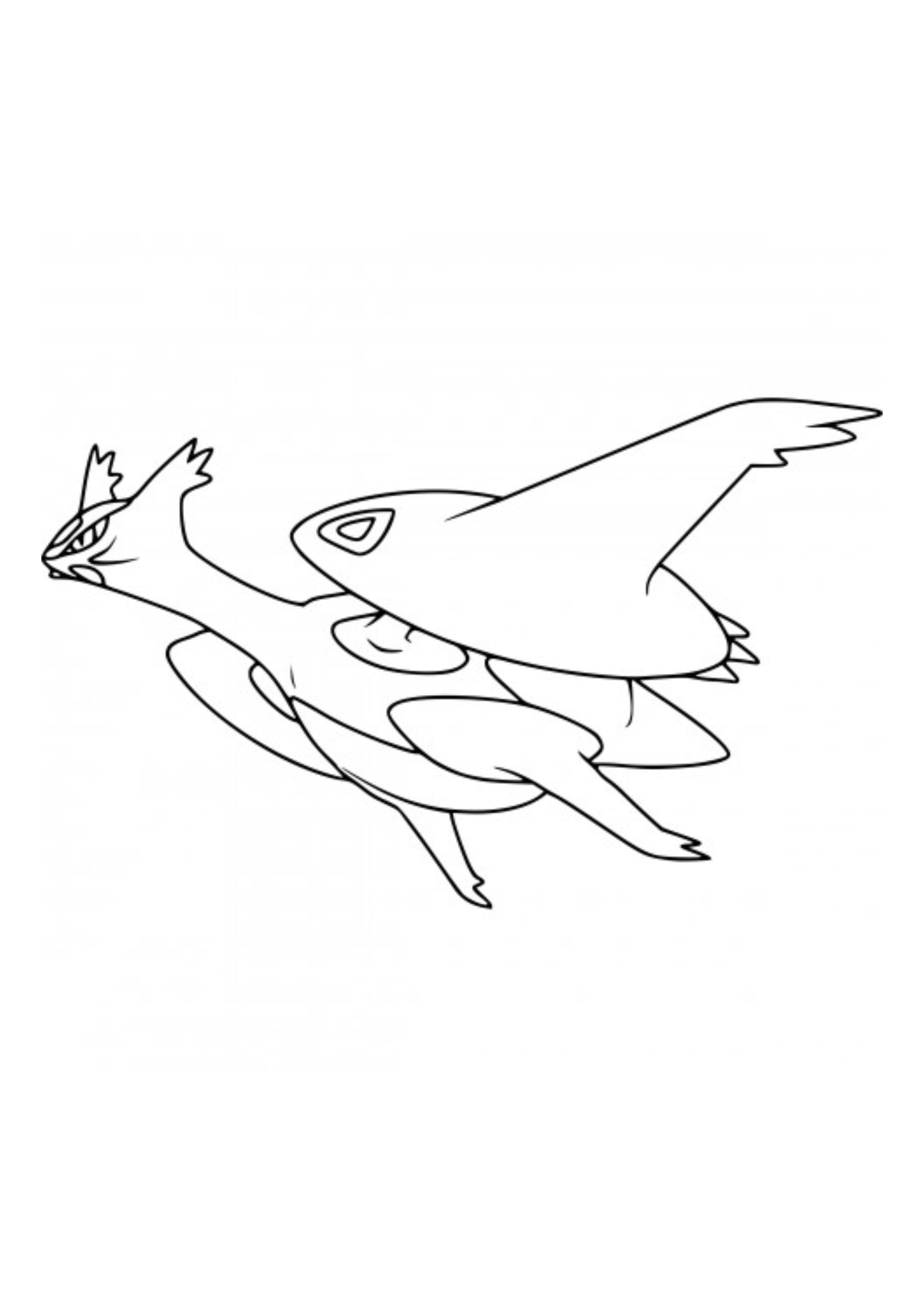 Latios coloring page (A4) to print
