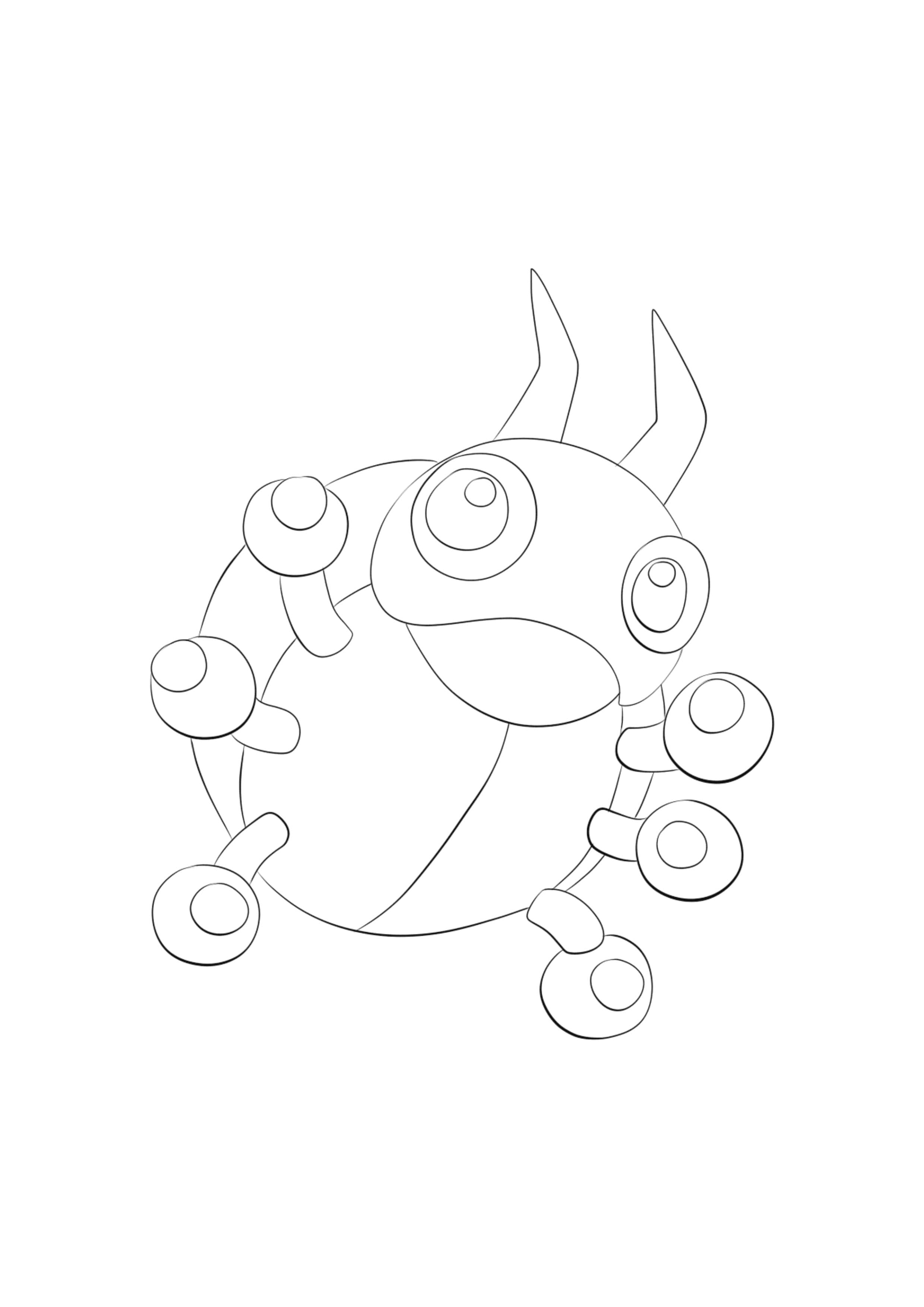 Ledyba coloring page (A4) to print