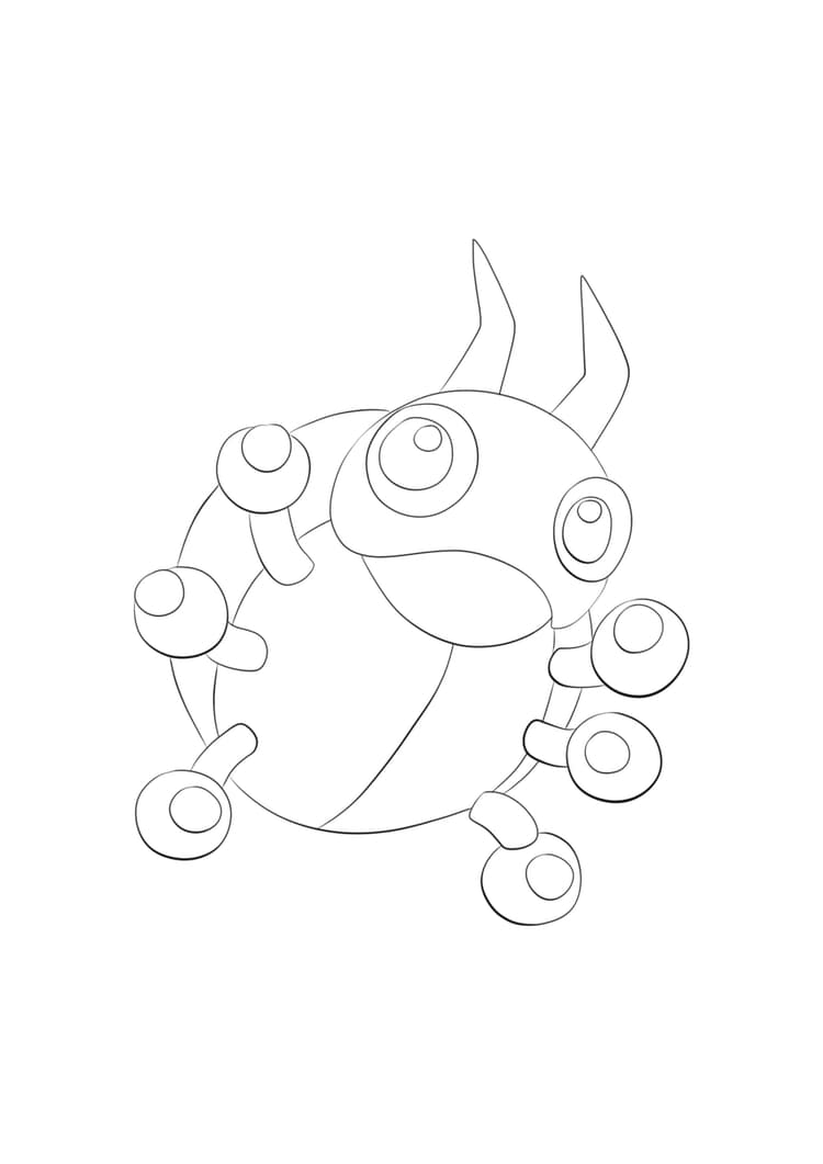 Ledyba coloring page (A4) to print