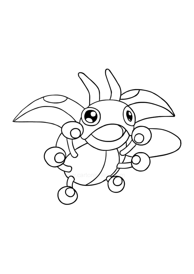 Ledyba coloring page (A4) to print