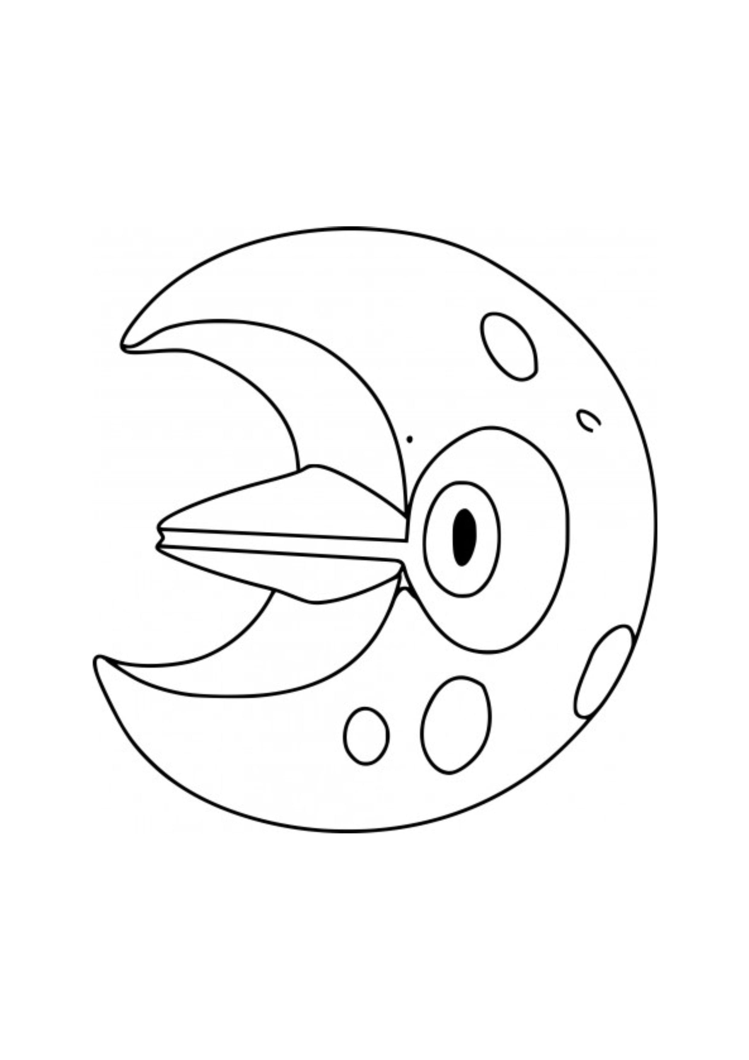 Lunatone coloring page (A4) to print