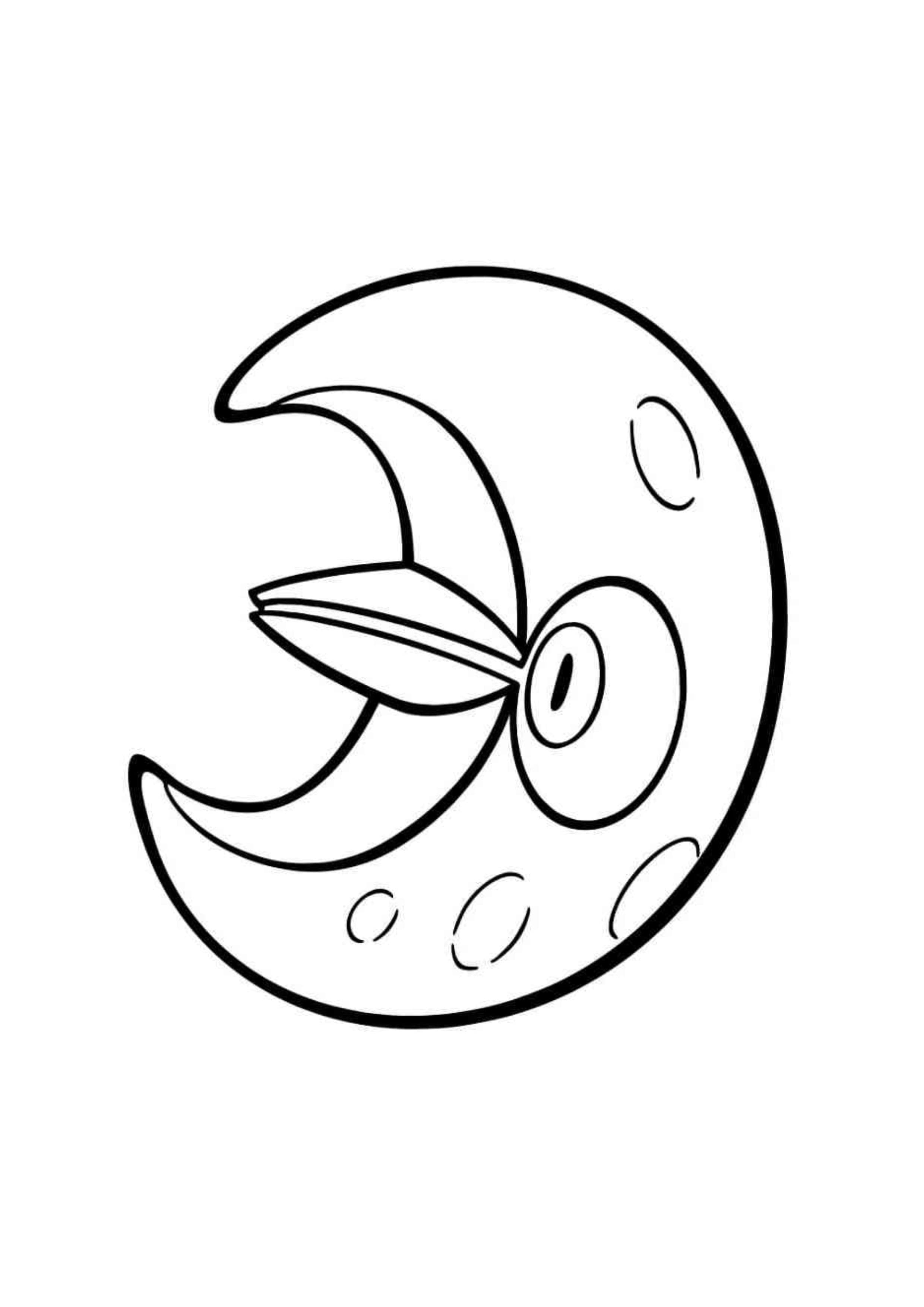 Lunatone coloring page (A4) to print