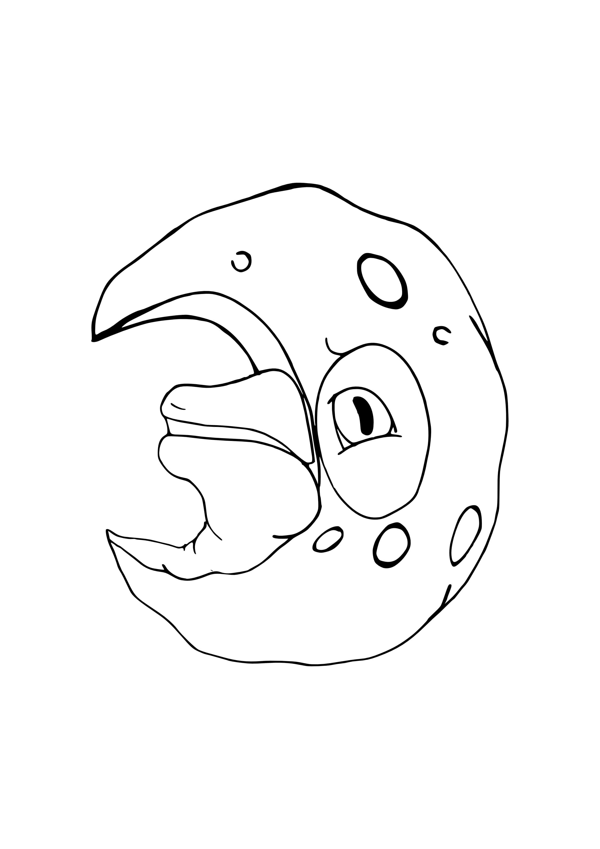 Lunatone coloring page (A4) to print
