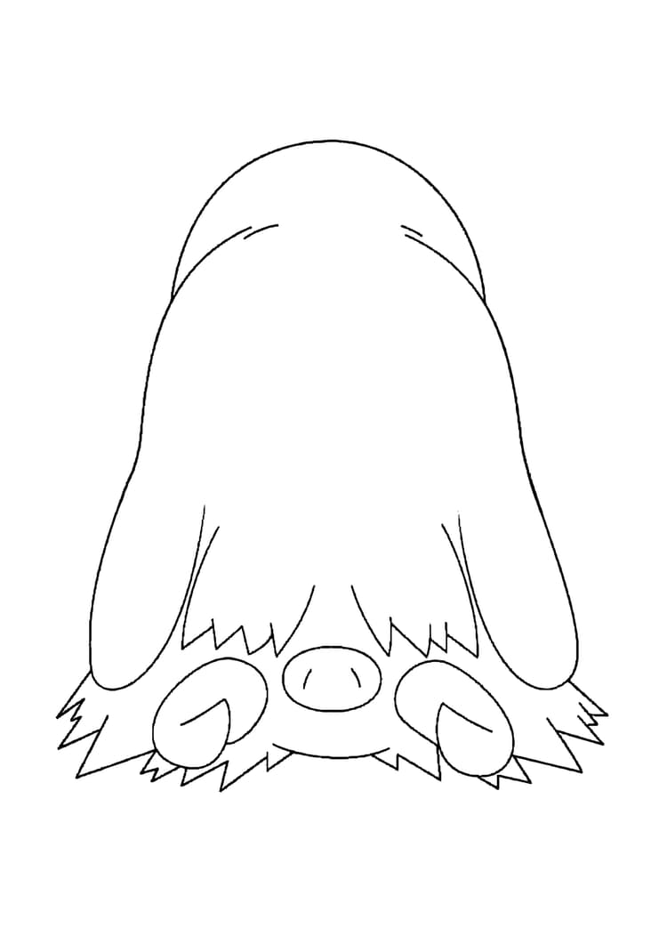 Mamoswine coloring page (A4) to print