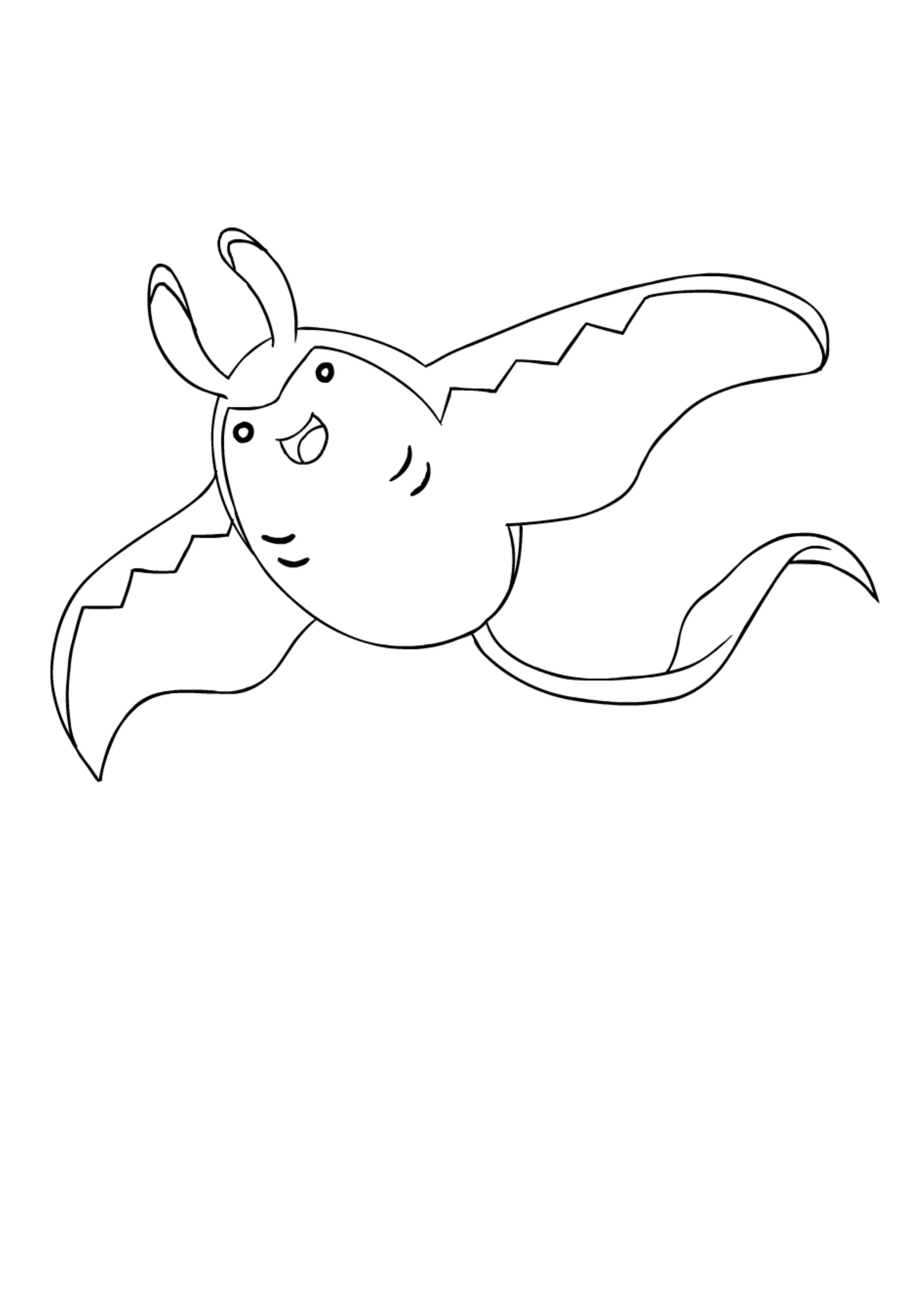 Mantine coloring page (A4) to print