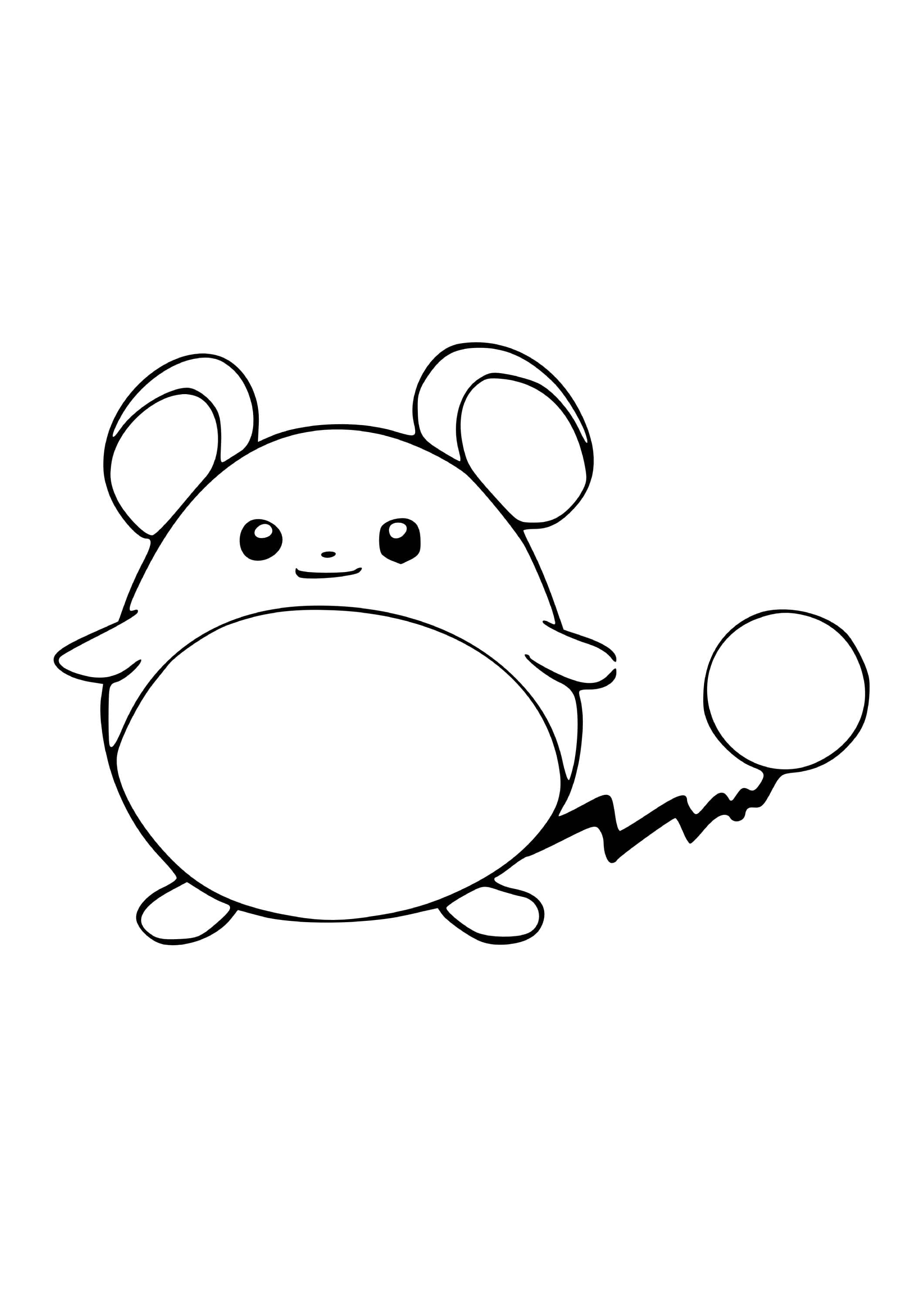 Marill coloring page (A4) to print