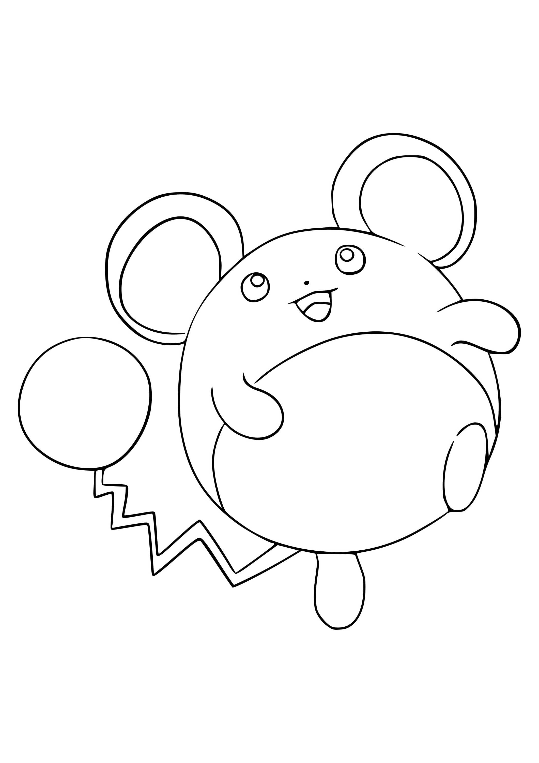 Marill coloring page (A4) to print