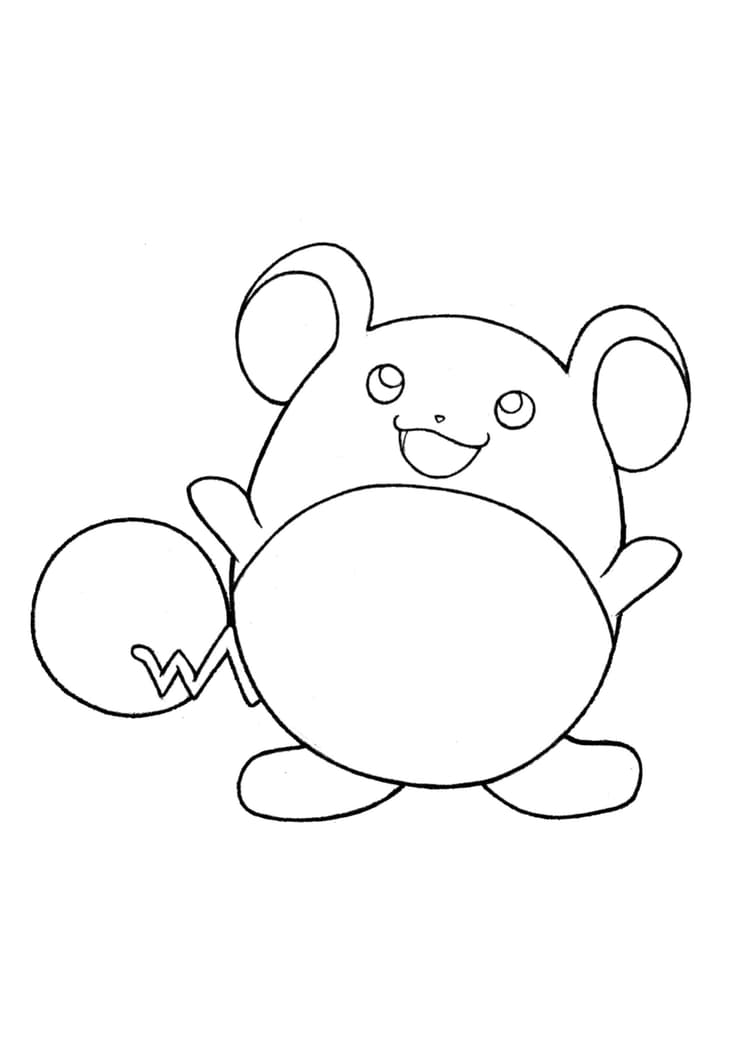 Marill coloring page (A4) to print