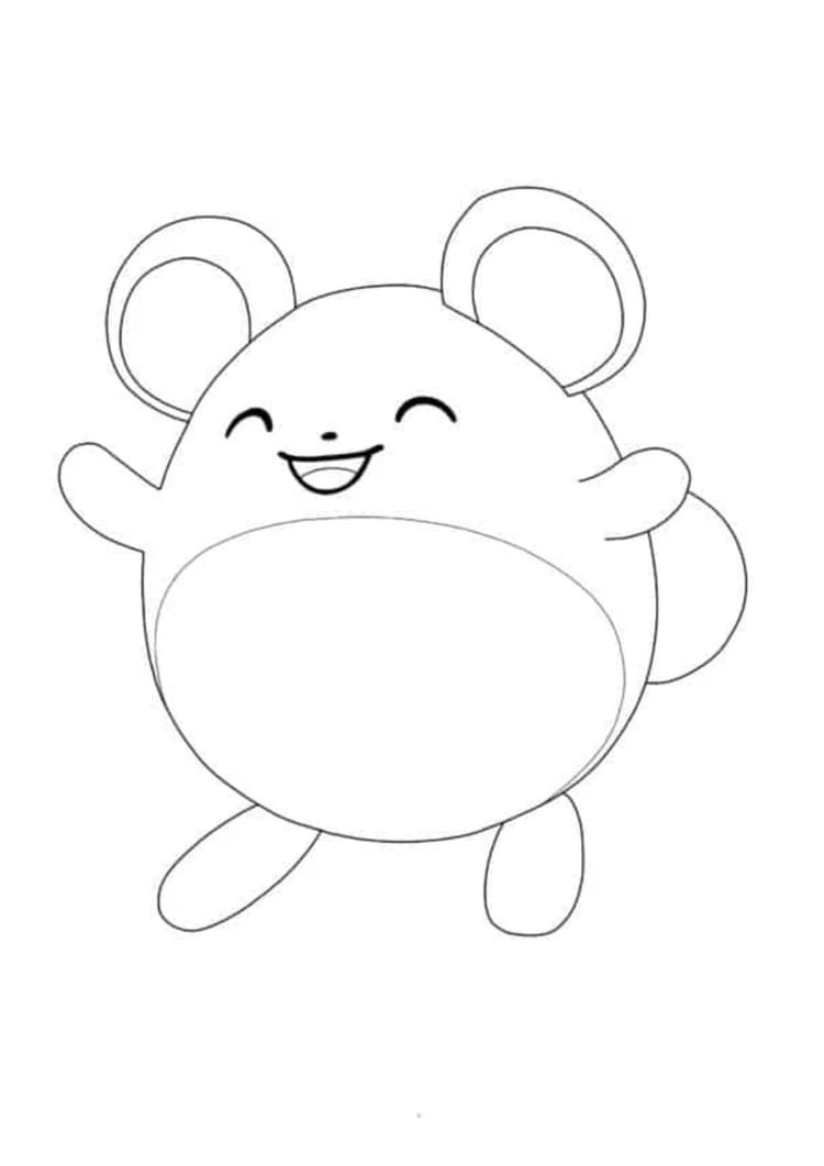 Marill coloring page (A4) to print