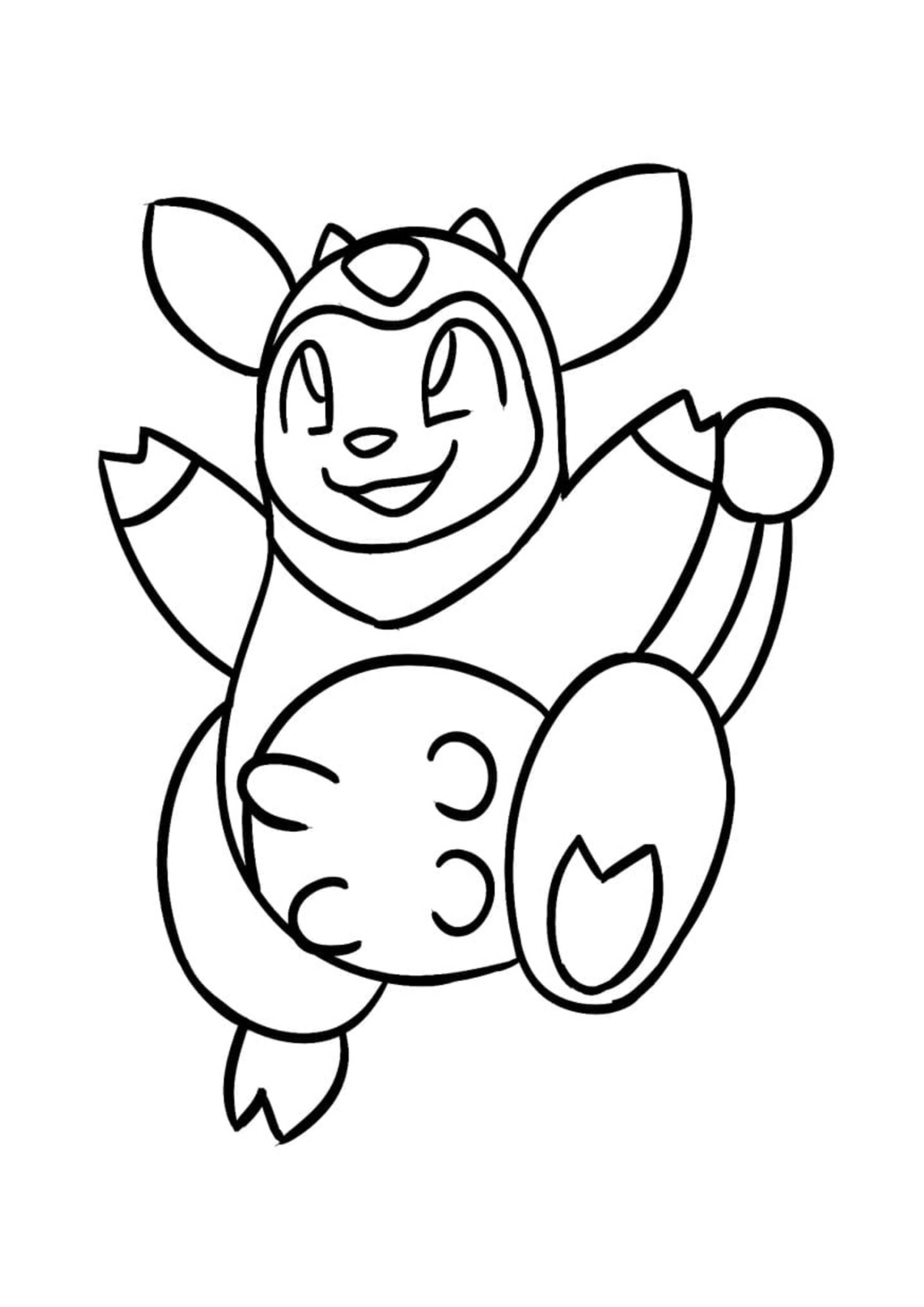 Miltank coloring page (A4) to print