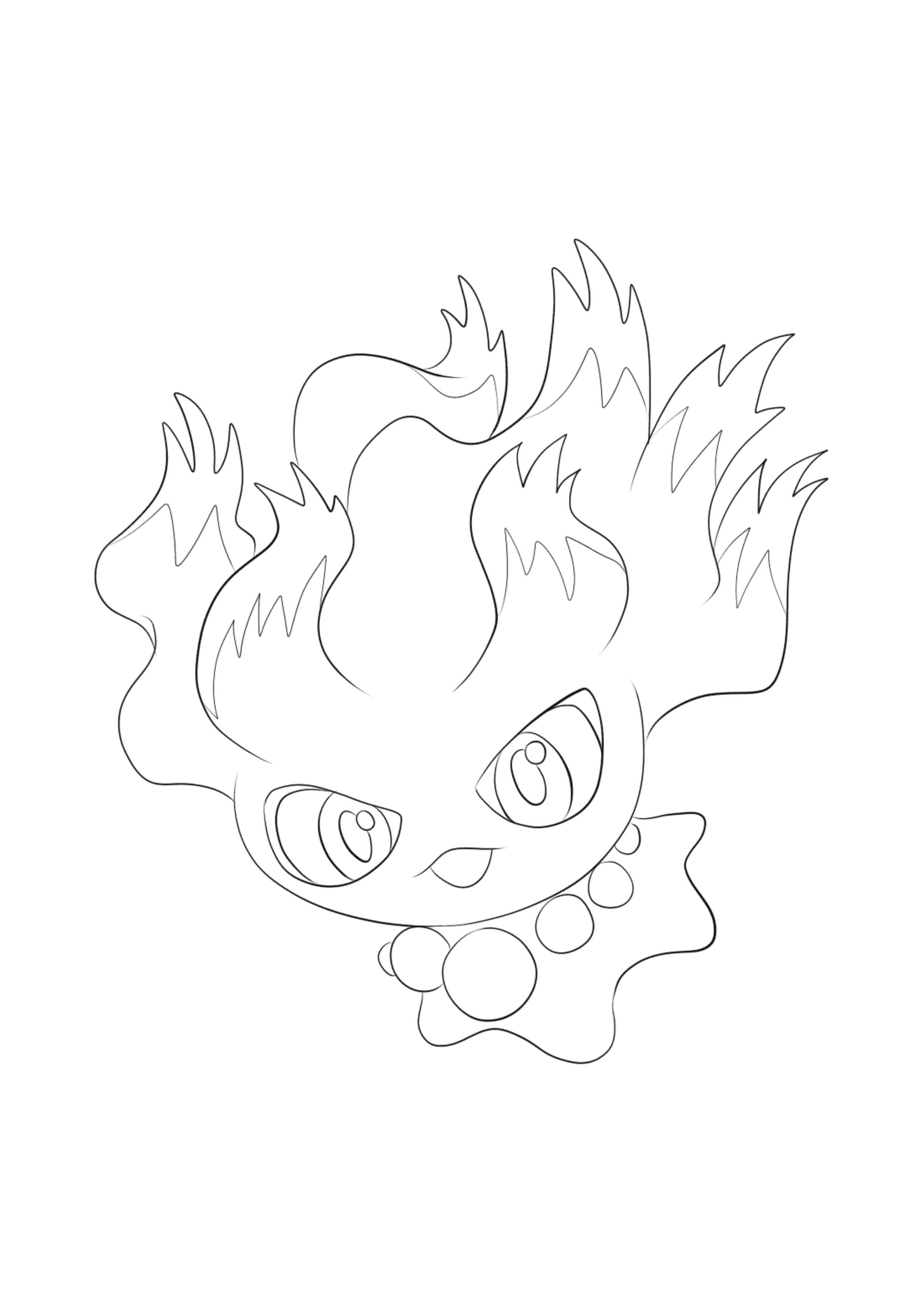 Misdreavus coloring page (A4) to print