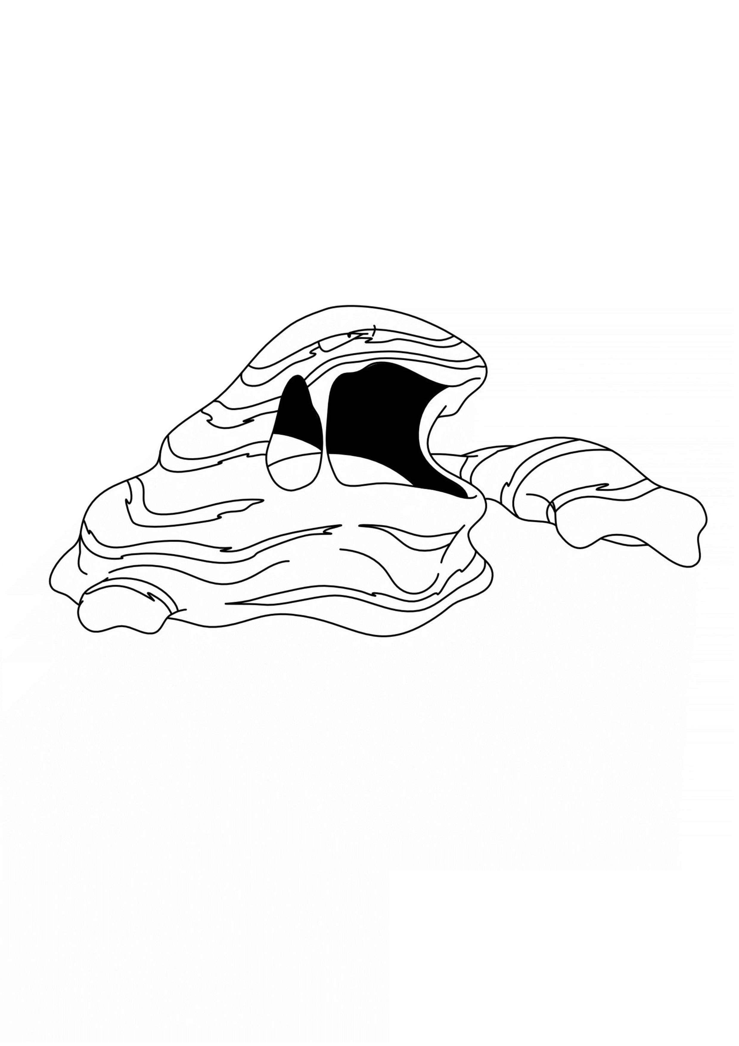 Muk coloring page (A4) to print