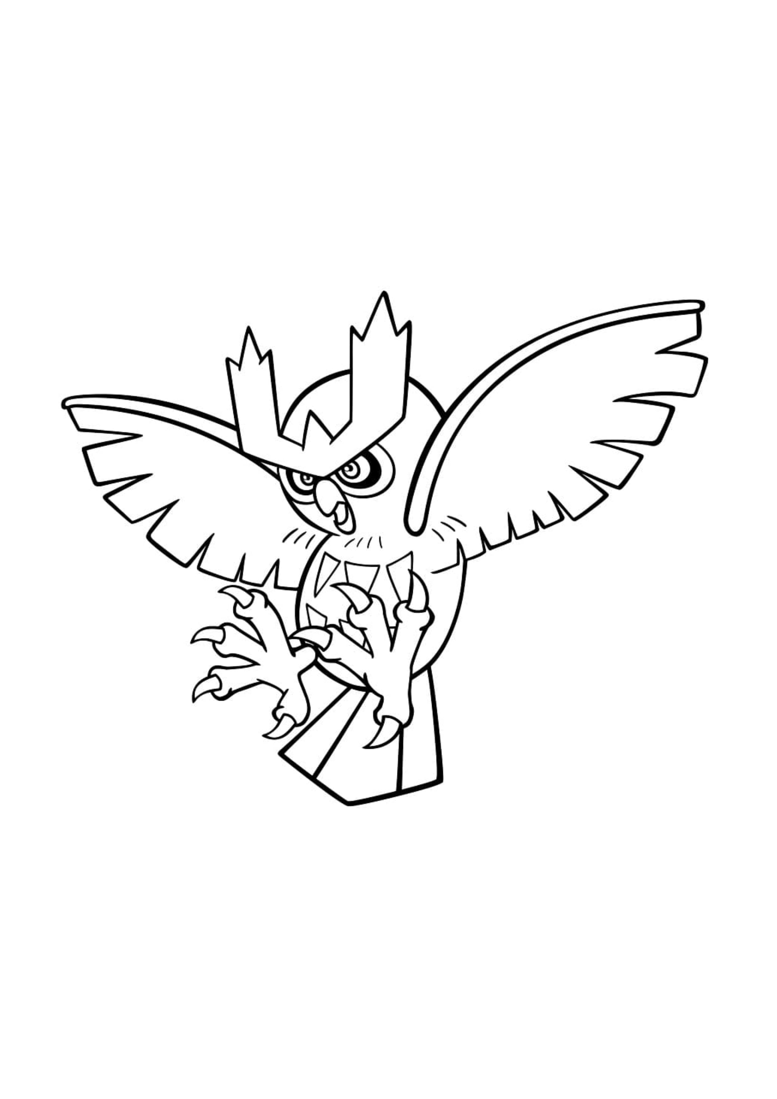 Noctowl coloring page (A4) to print