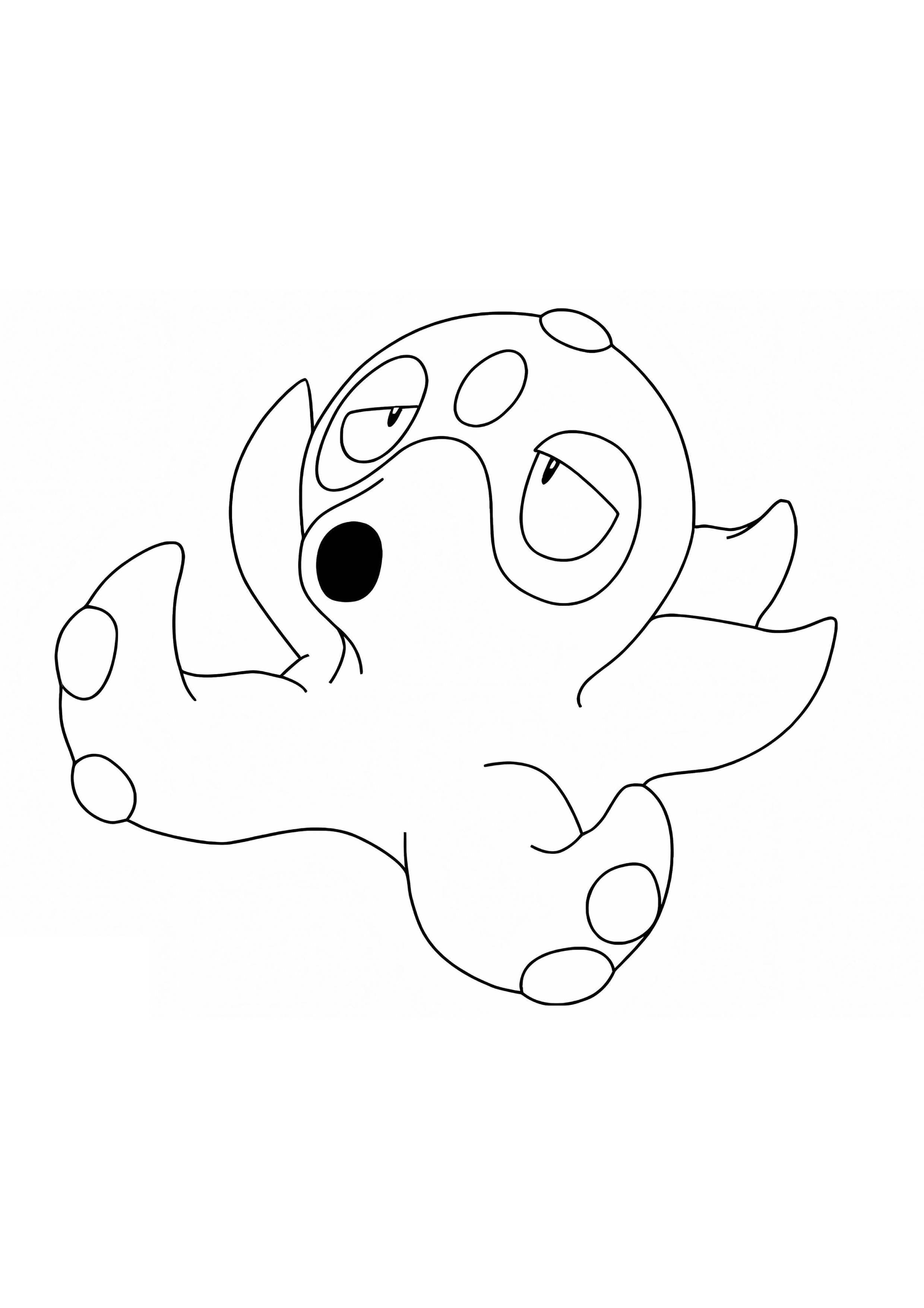 Octillery coloring page (A4) to print