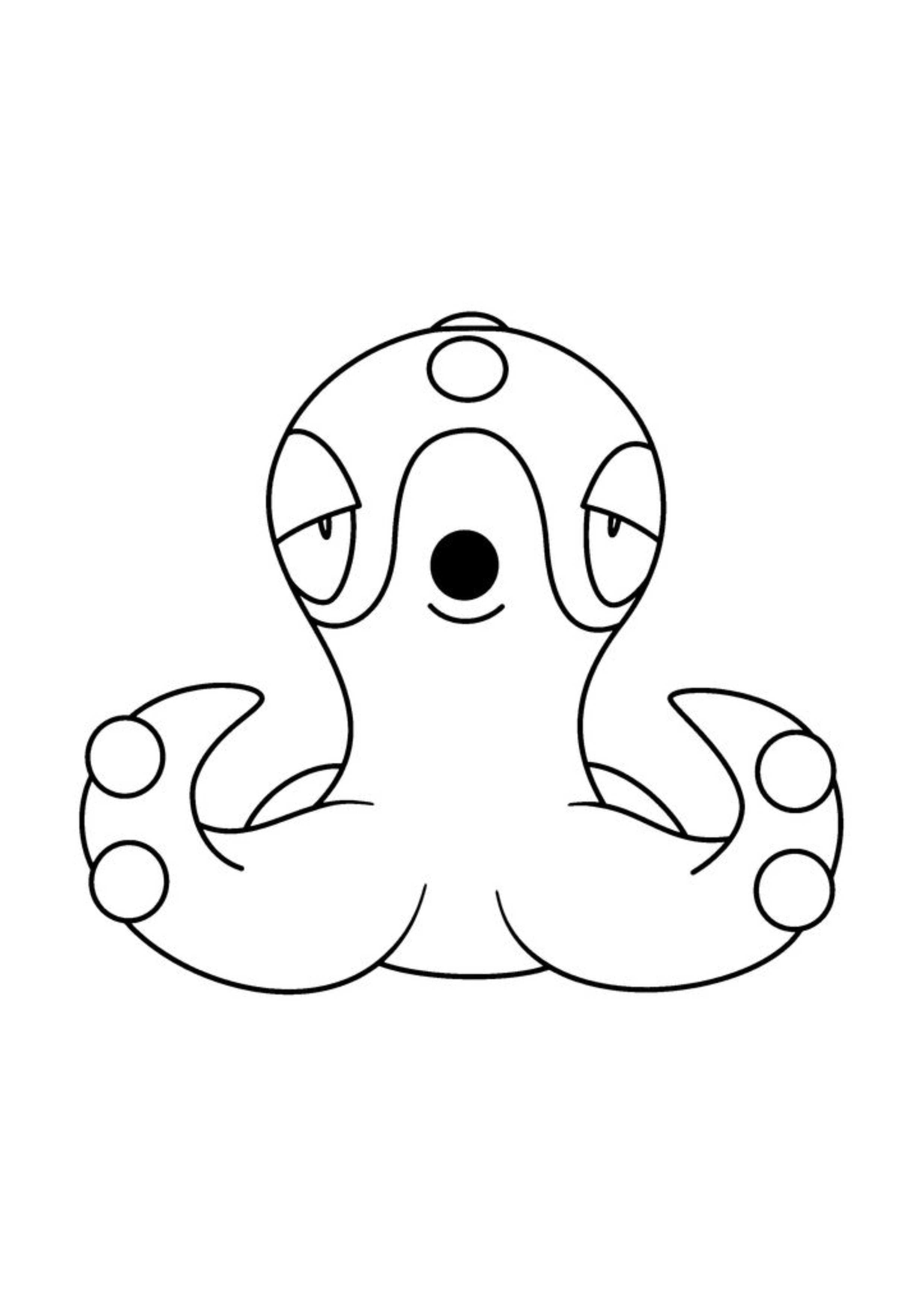 Octillery coloring page (A4) to print