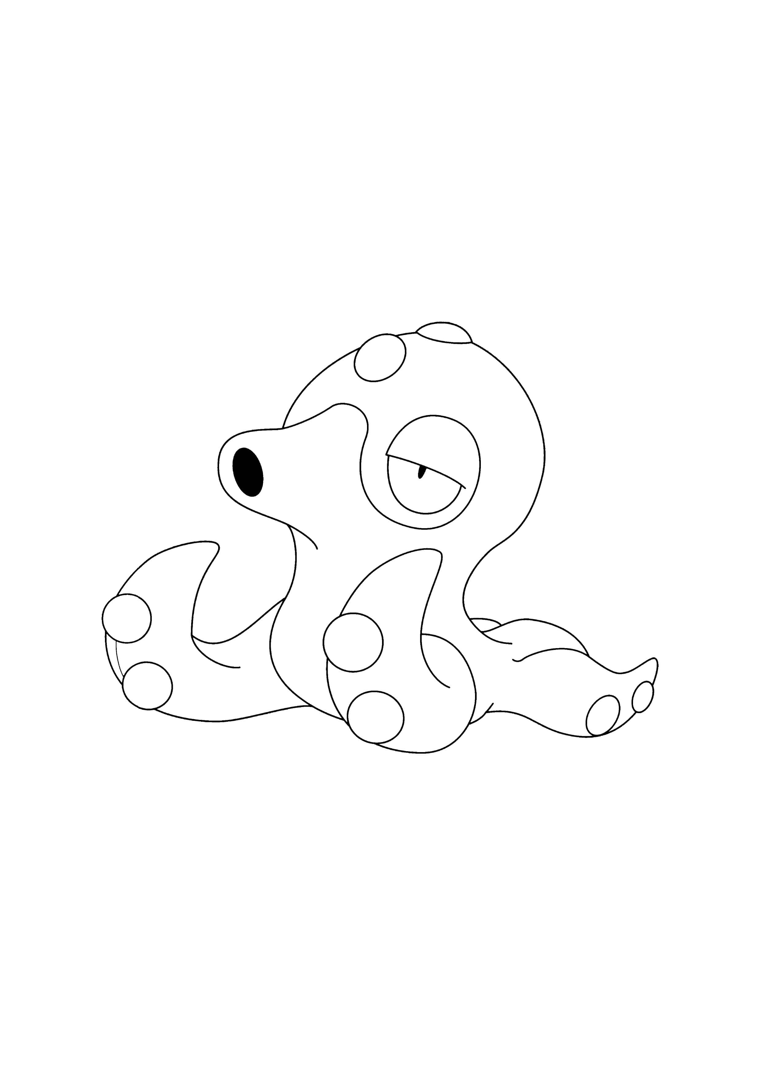 Octillery coloring page (A4) to print