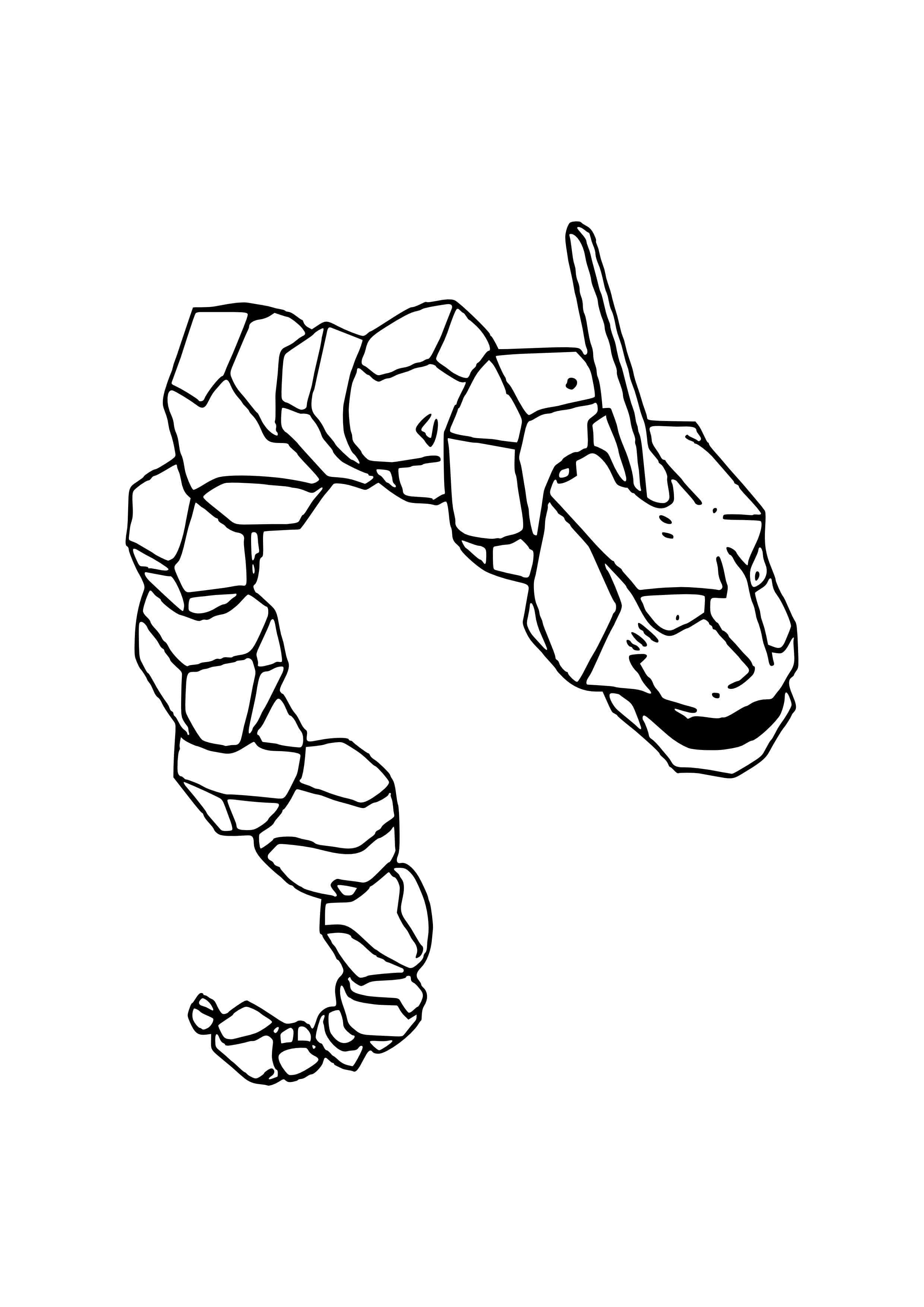 Onix coloring page (A4) to print