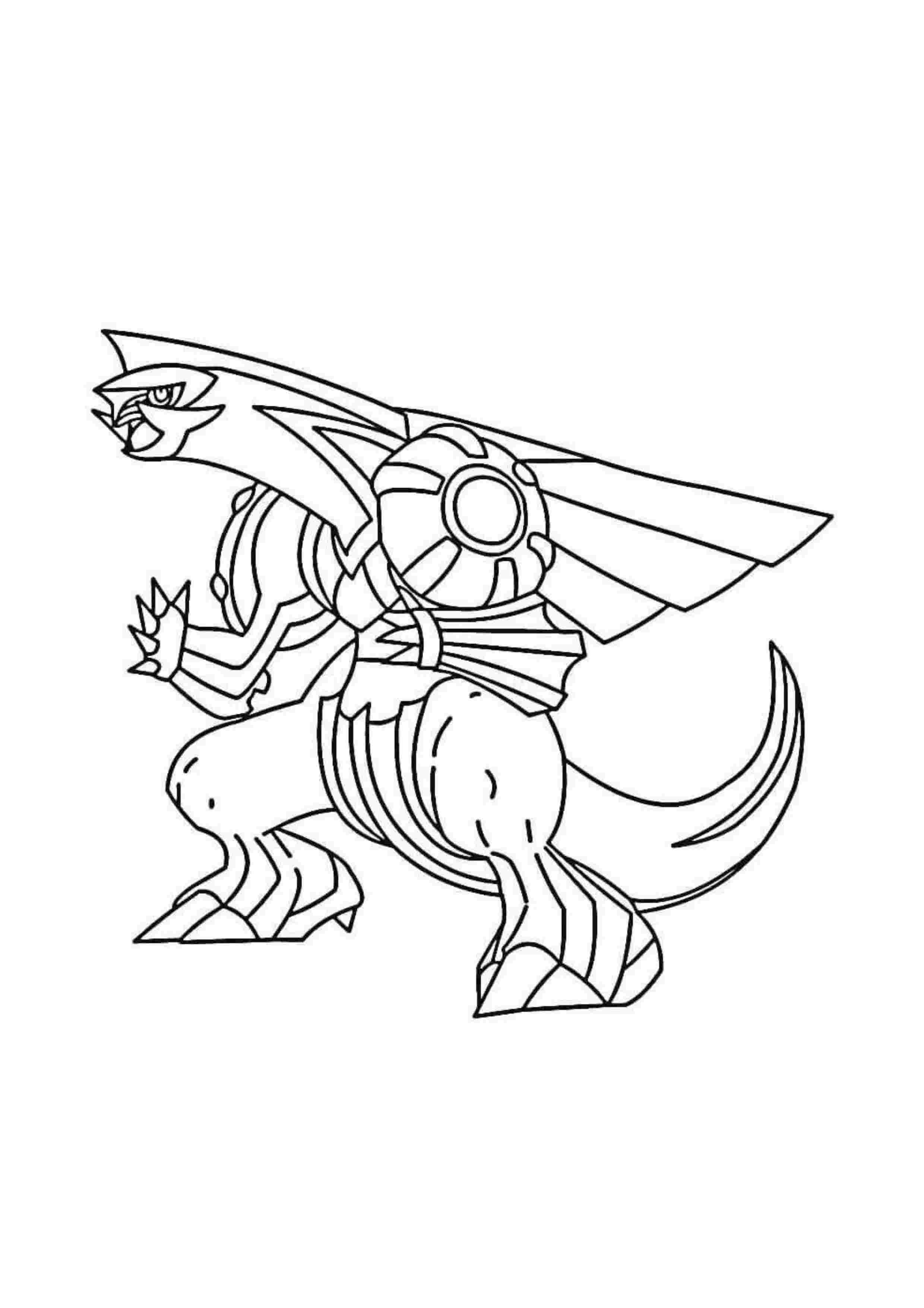Palkia coloring page (A4) to print