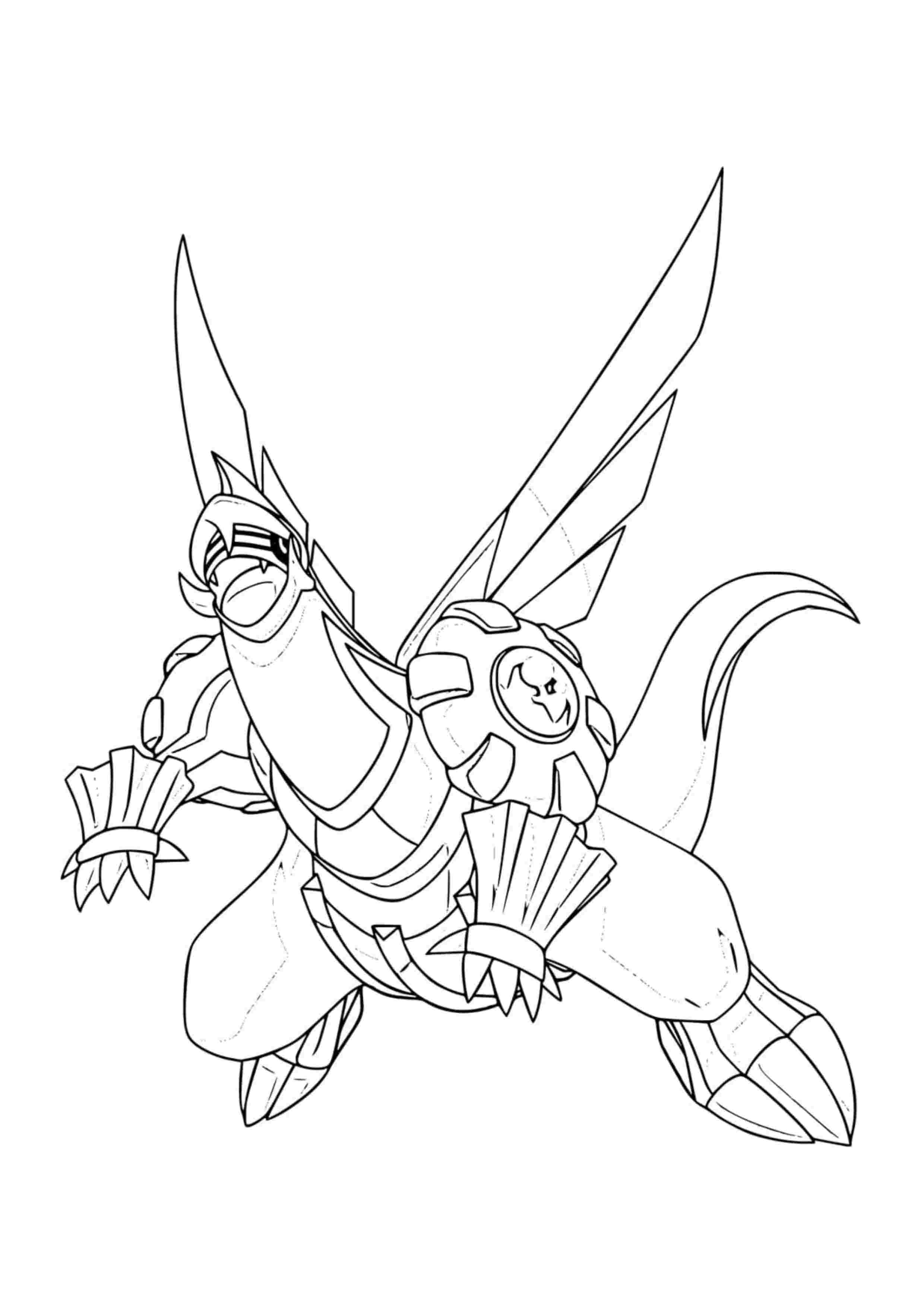 Palkia coloring page (A4) to print