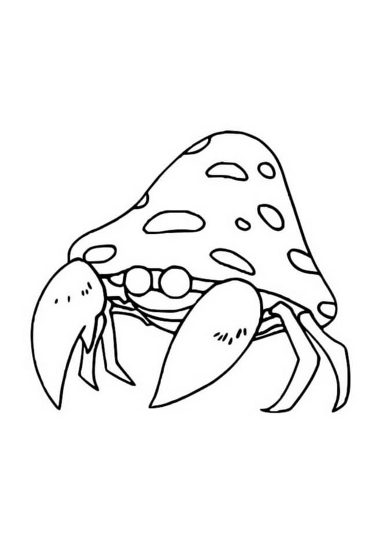 Parasect coloring page (A4) to print