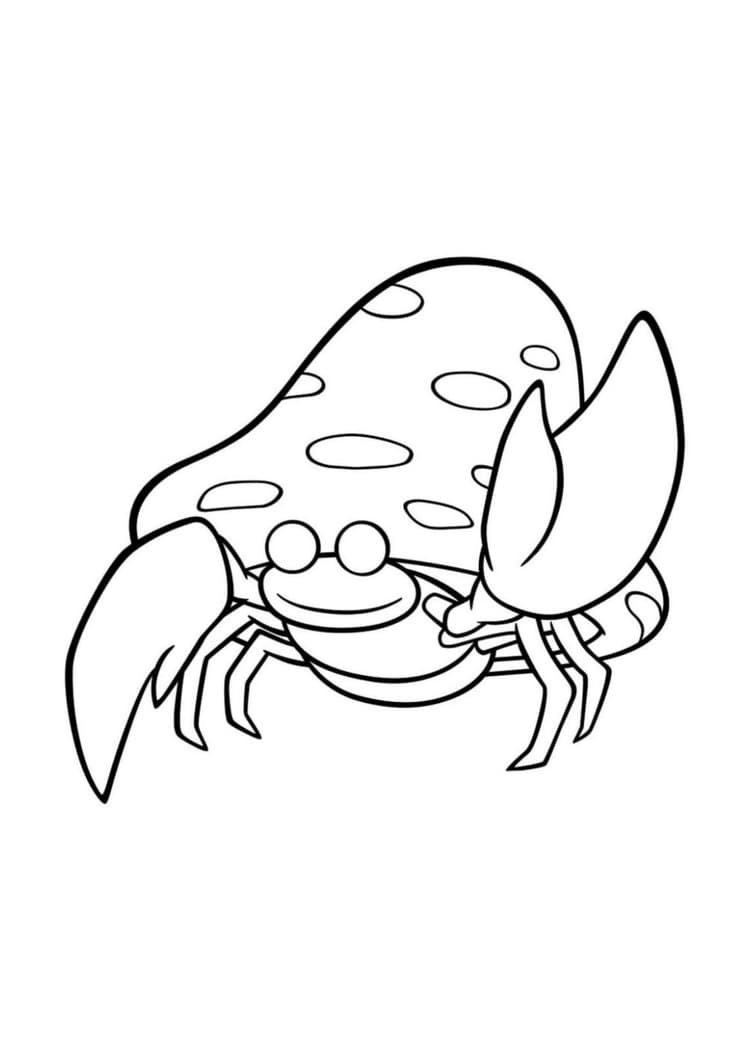 Parasect coloring page (A4) to print