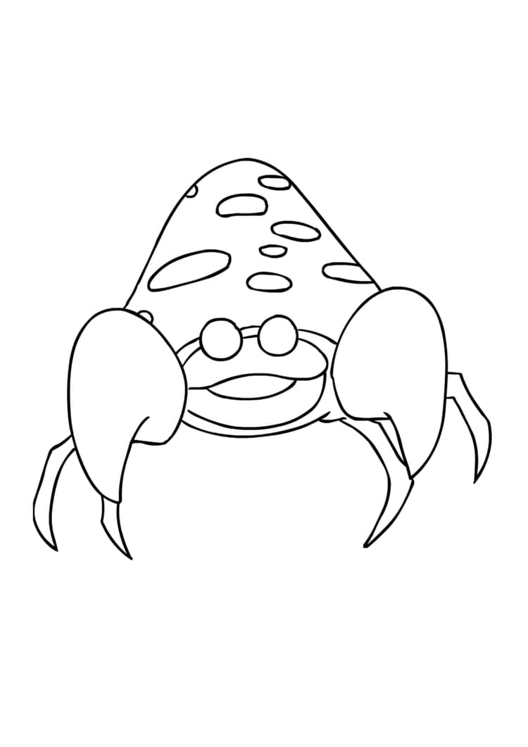 Parasect coloring page (A4) to print