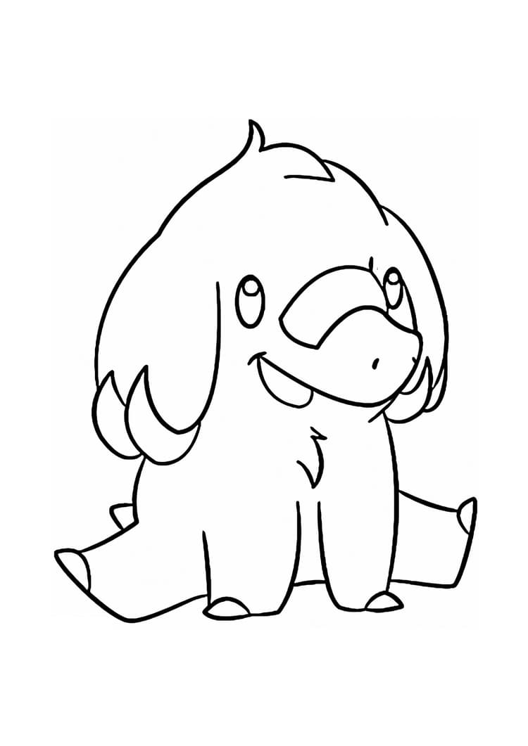 Phanpy coloring page (A4) to print