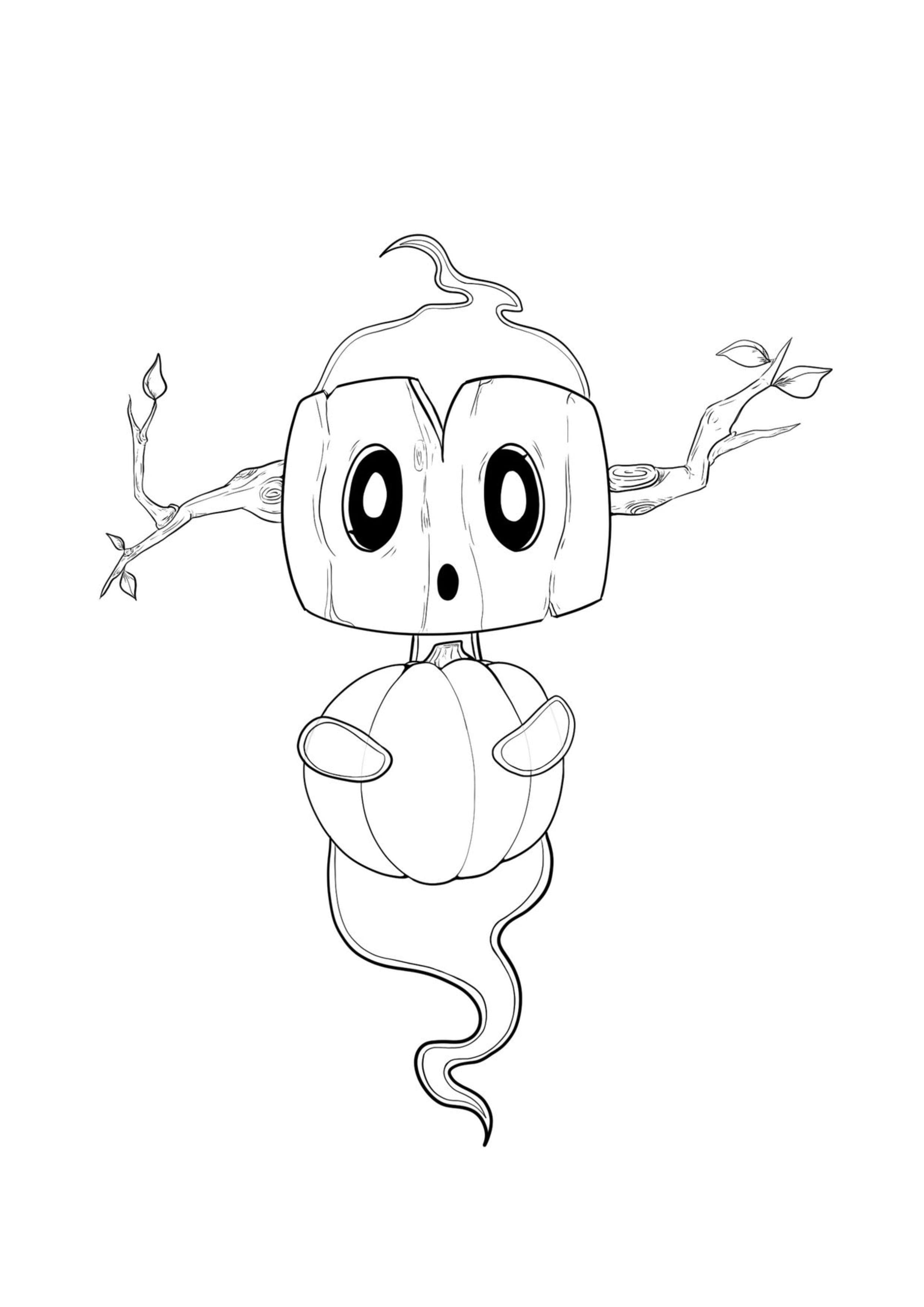 Phantump coloring page (A4) to print