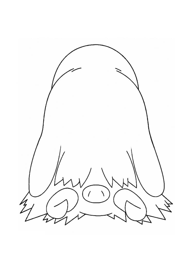 Piloswine coloring page (A4) to print