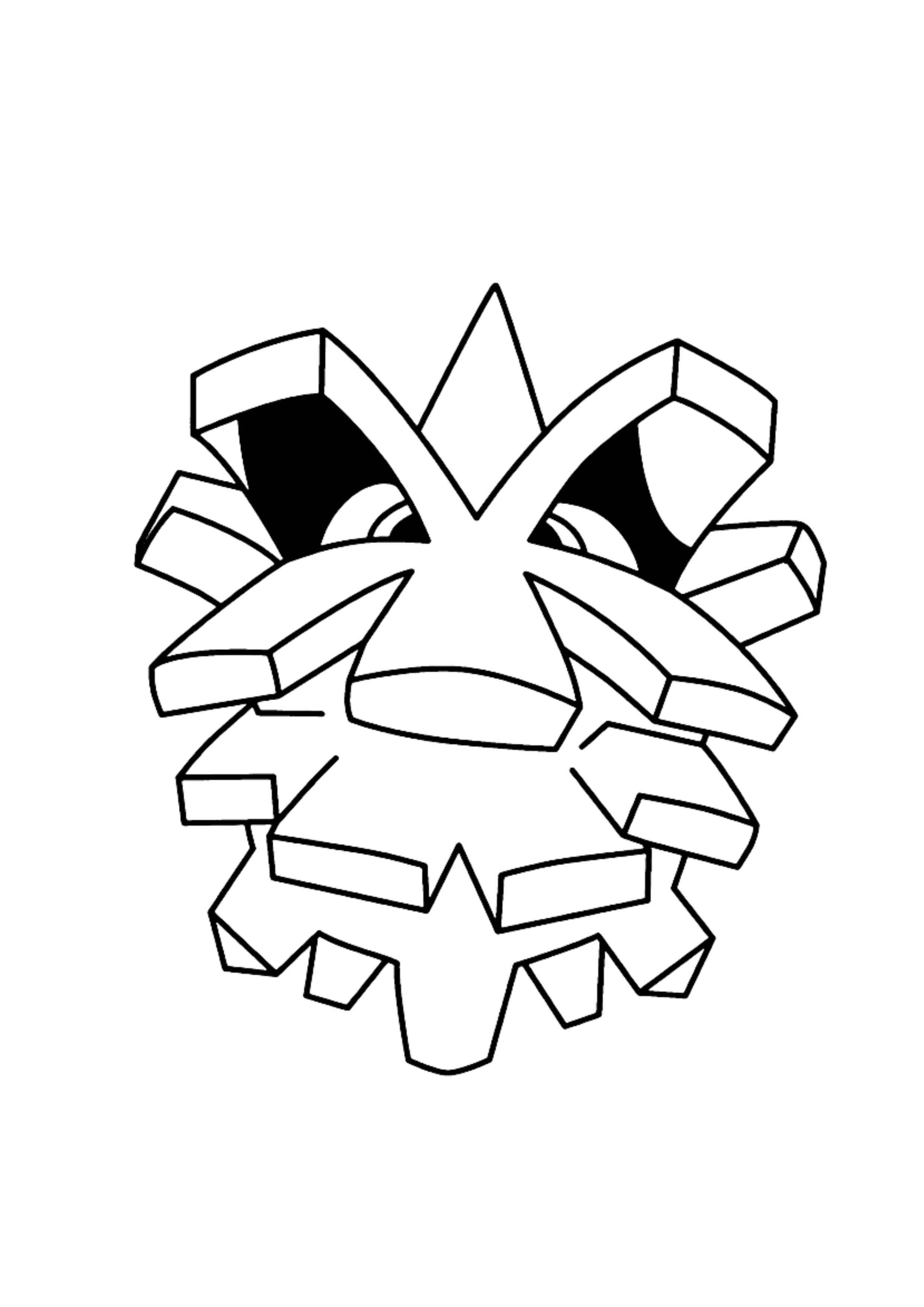 Pineco coloring page (A4) to print