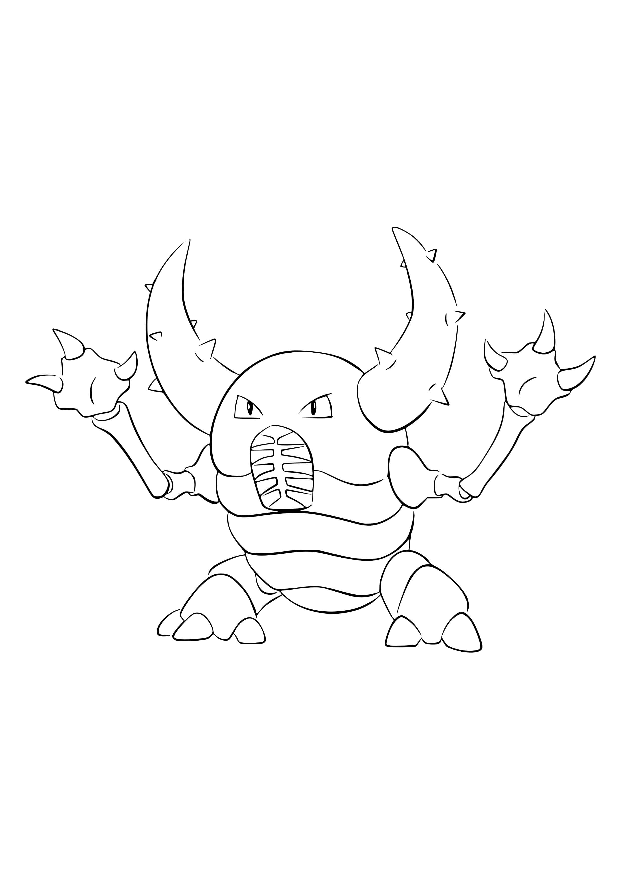 Pinsir coloring page (A4) to print