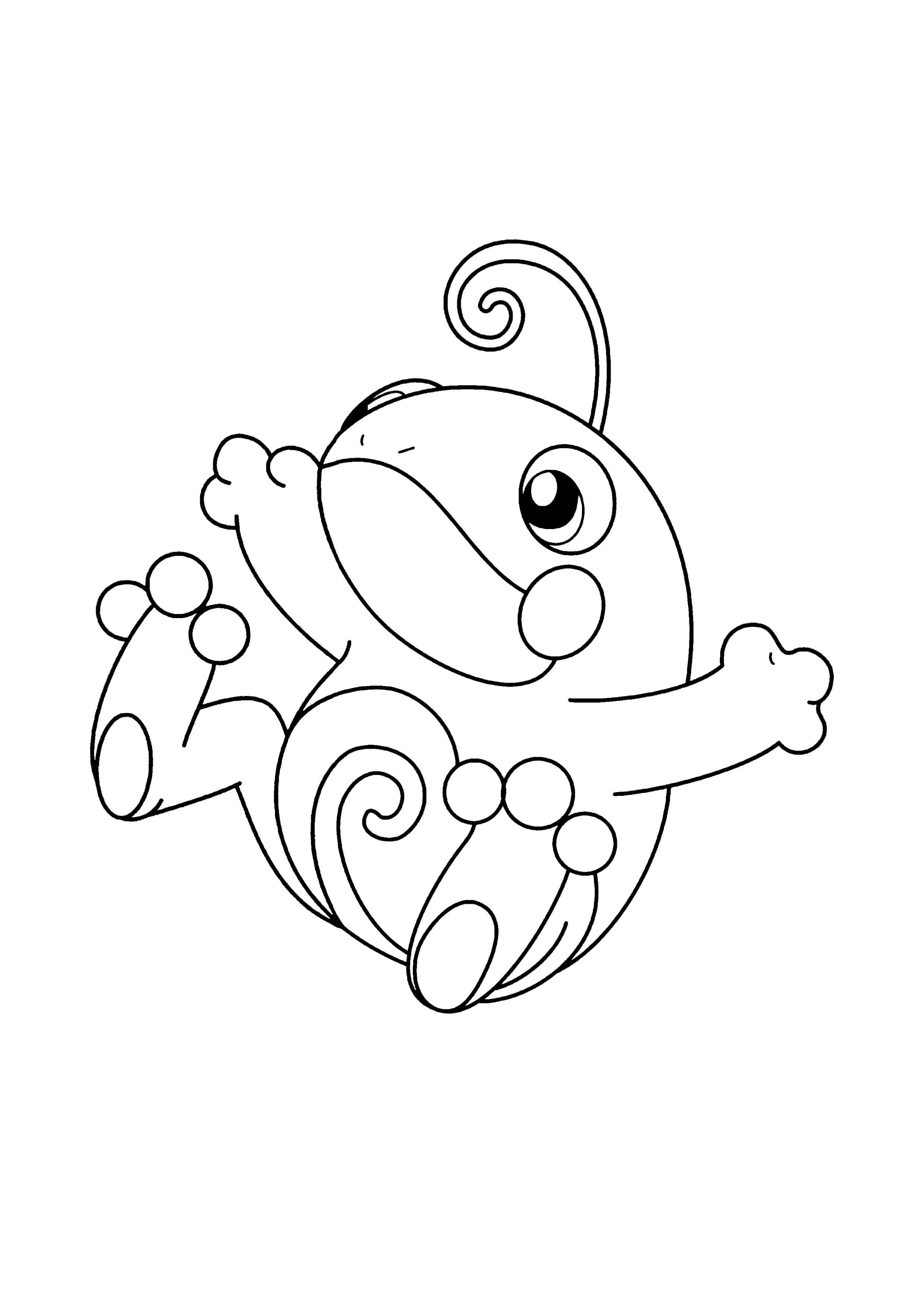 Politoed coloring page (A4) to print