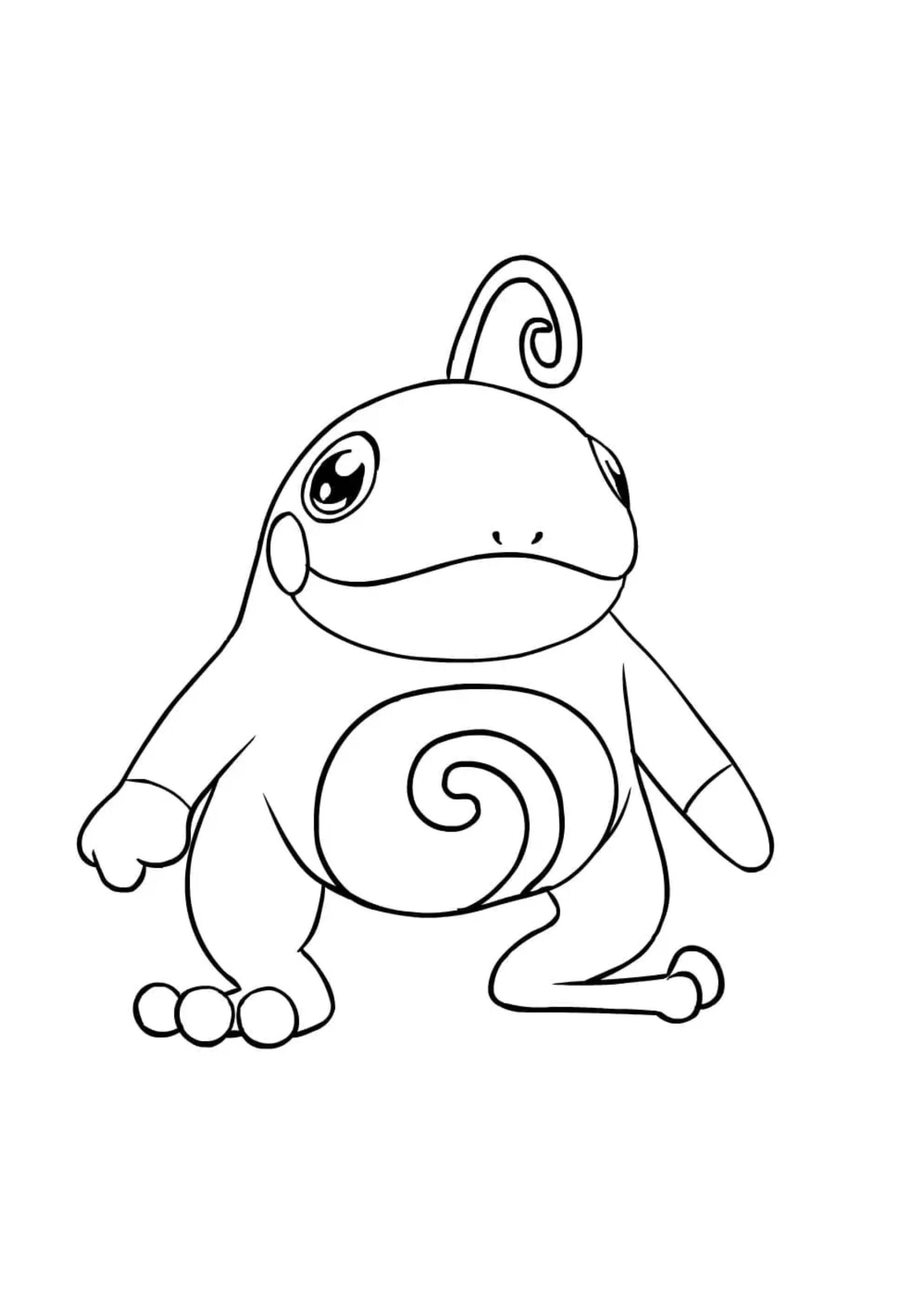 Politoed coloring page (A4) to print