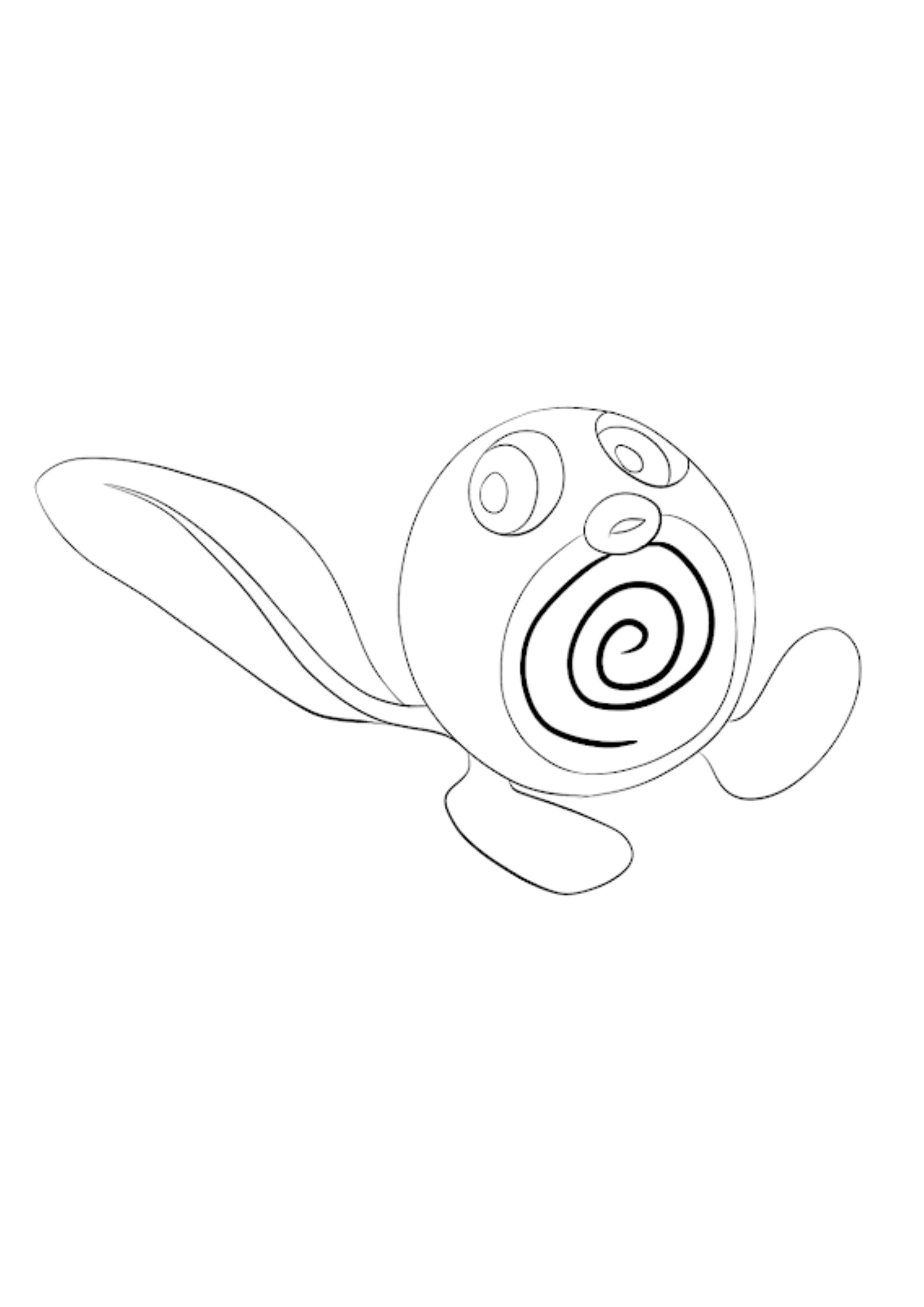 Poliwag coloring page (A4) to print