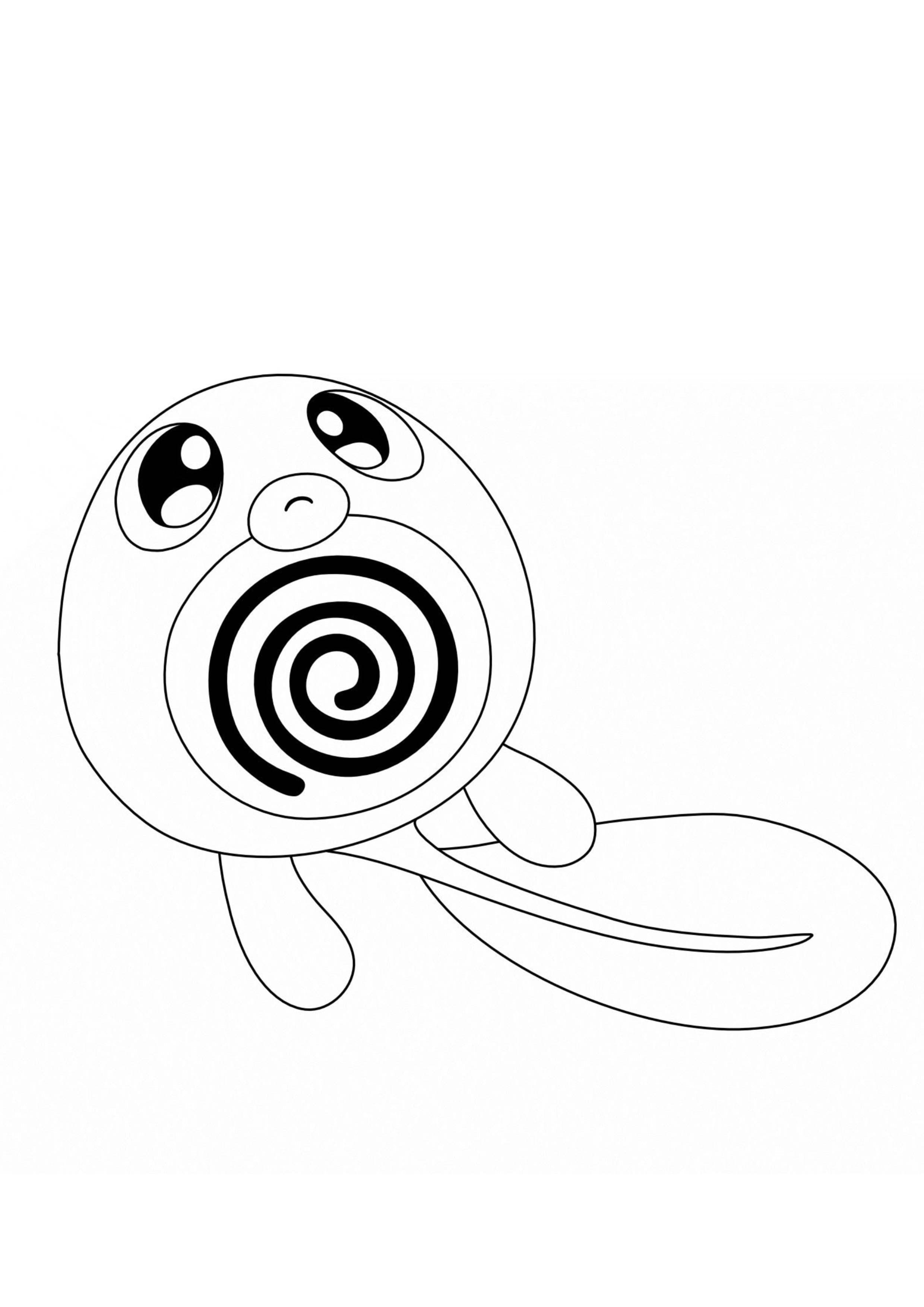 Poliwag coloring page (A4) to print