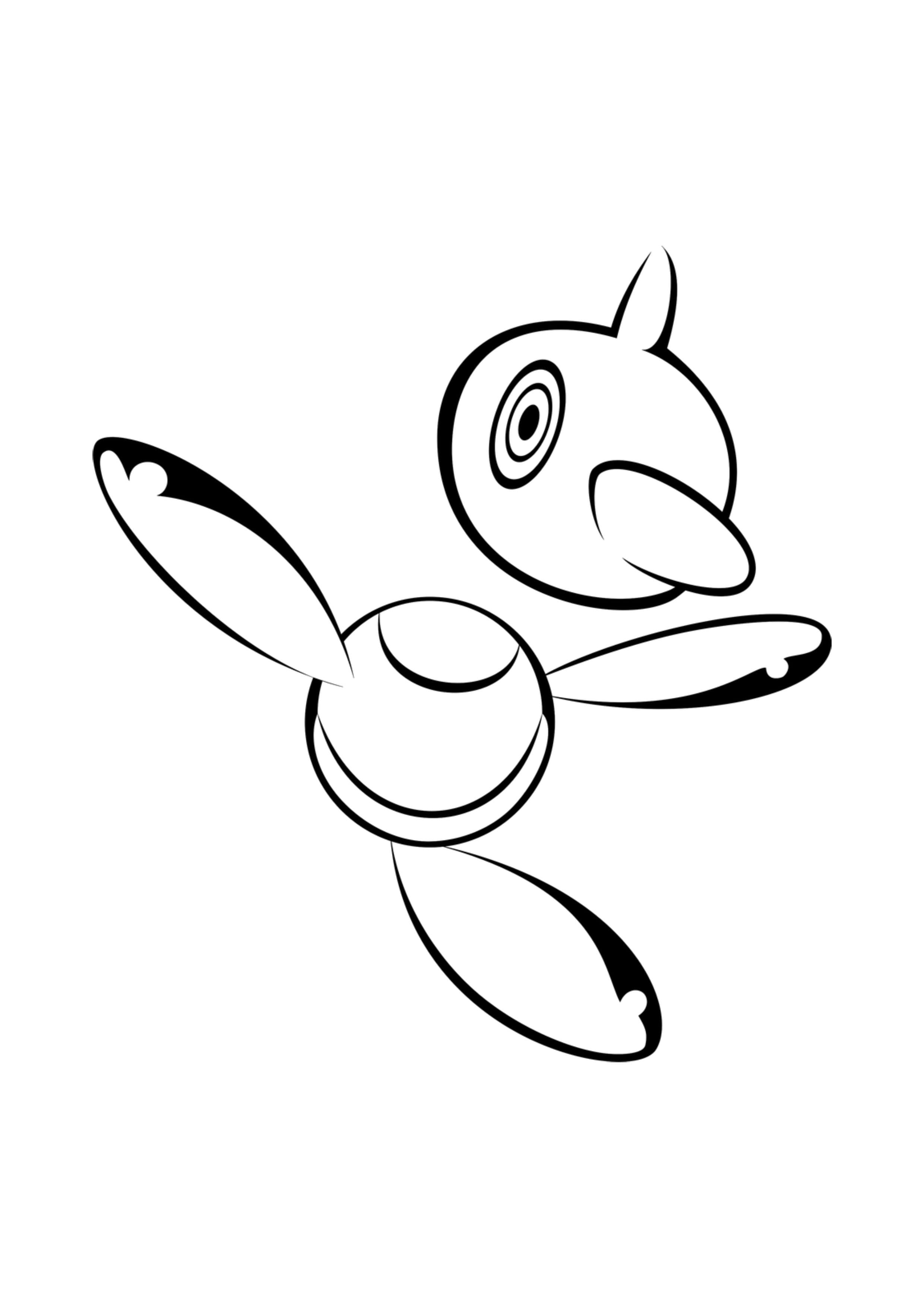 Porygon-Z coloring page (A4) to print