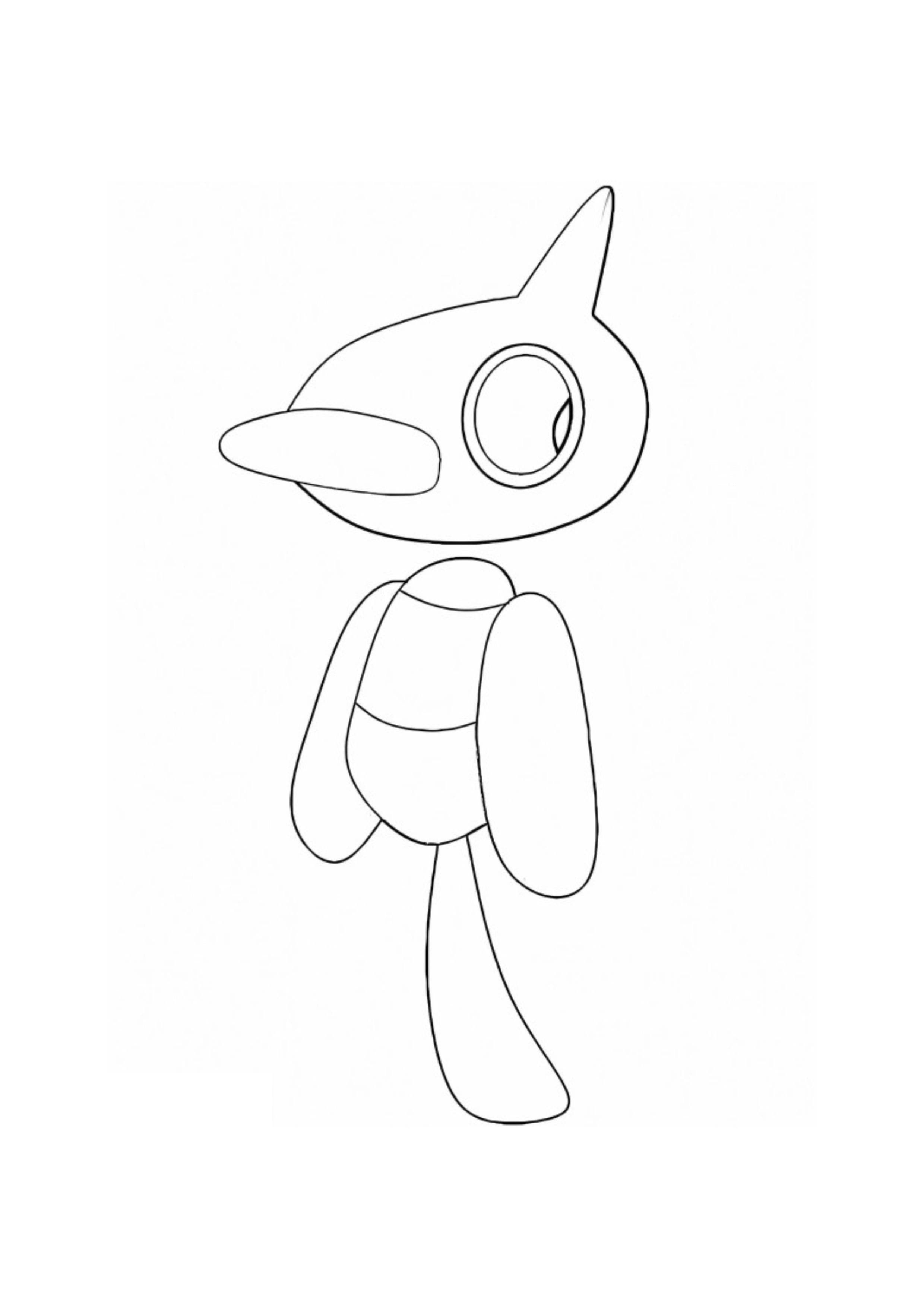 Porygon-Z coloring page (A4) to print