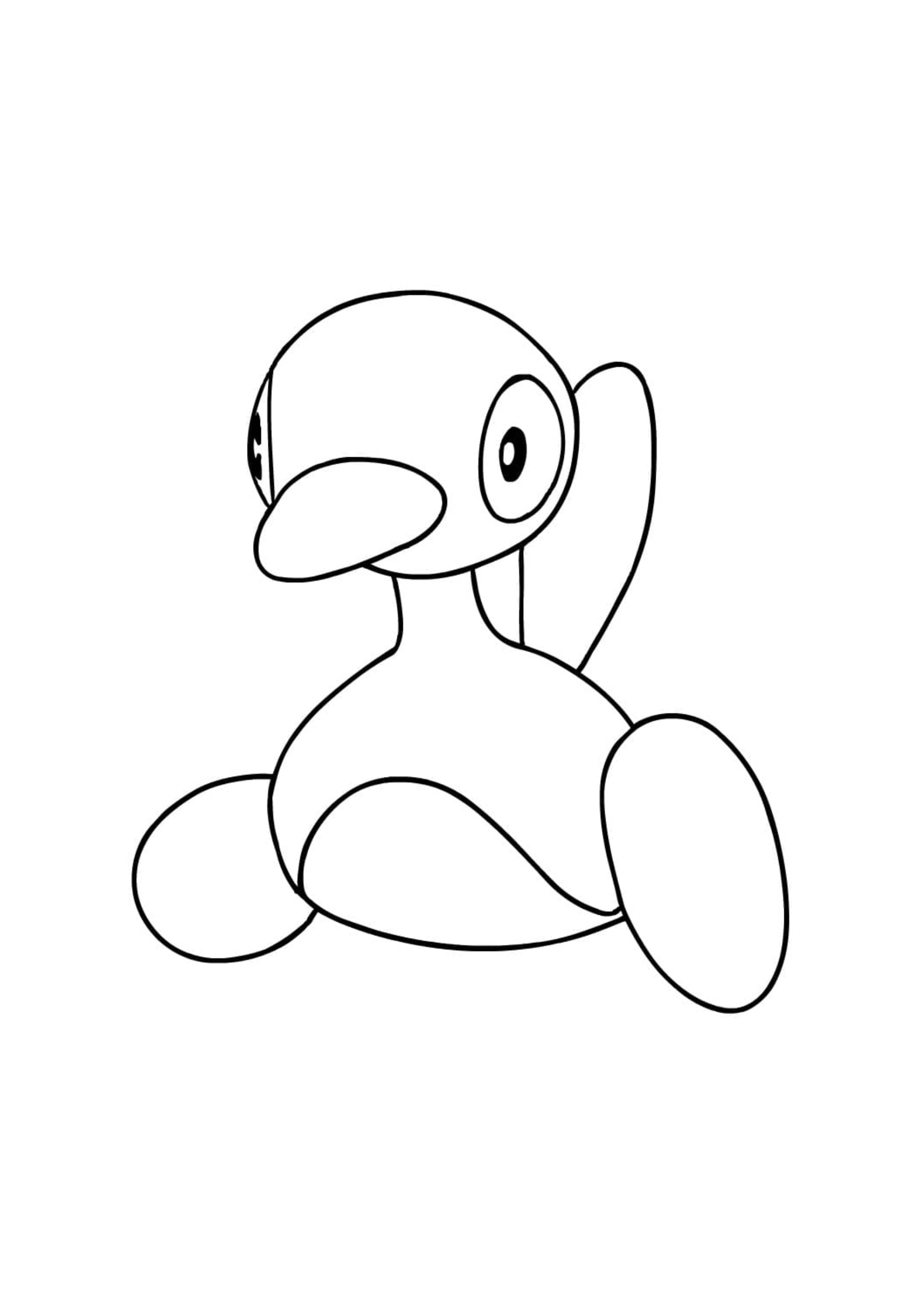 Porygon2 coloring page (A4) to print