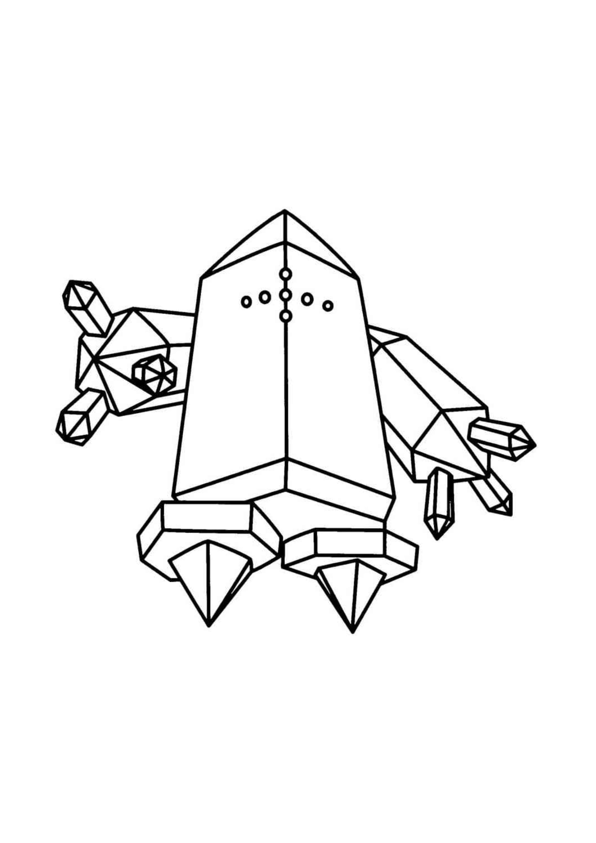 Regice coloring page (A4) to print