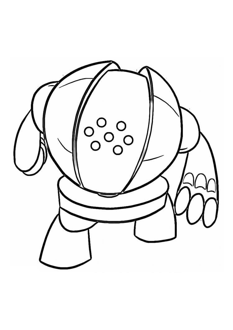 Registeel coloring page (A4) to print