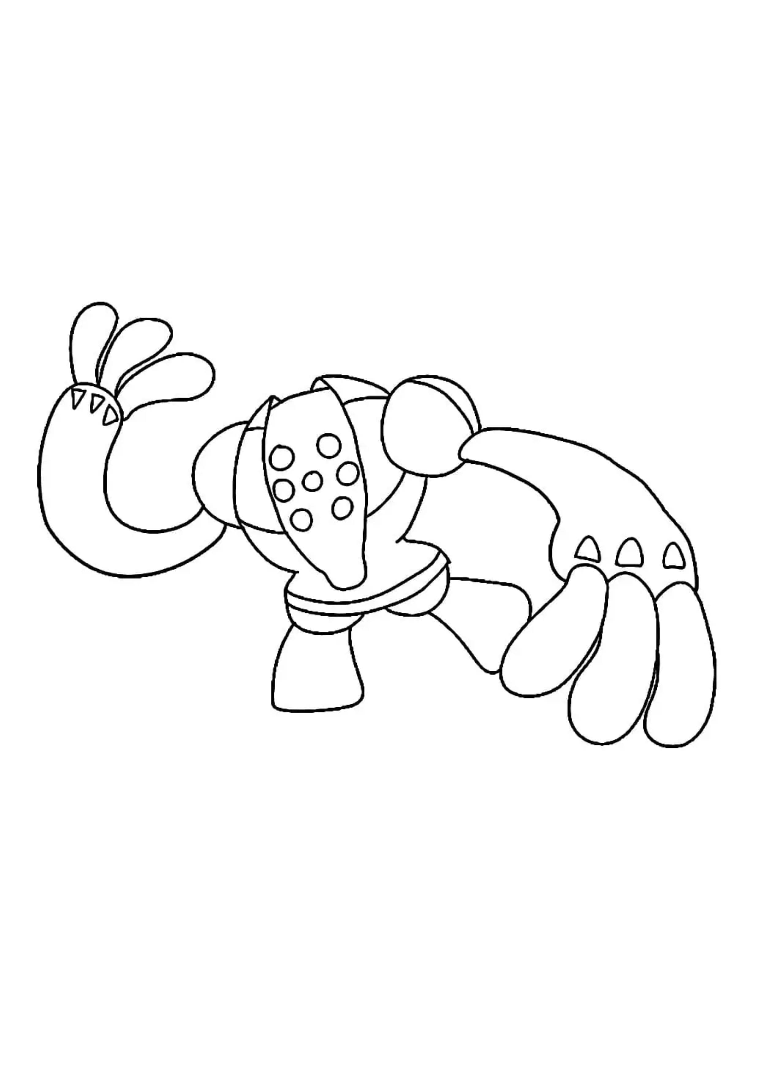 Registeel coloring page (A4) to print